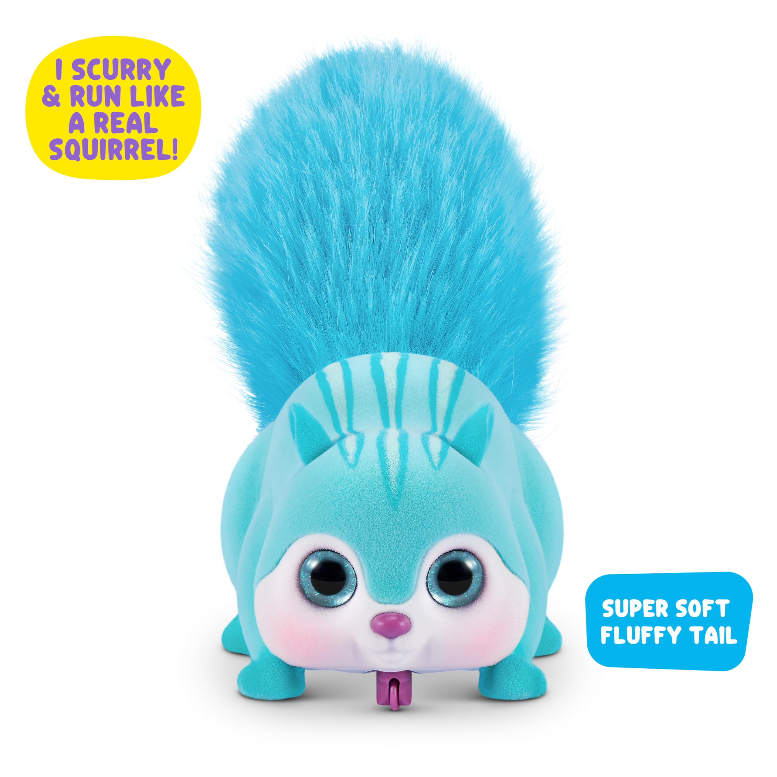 Pets Alive Scurry'n Squirrel - Interactive Robotic Pet Toy | Blue | Ages 2+ 8