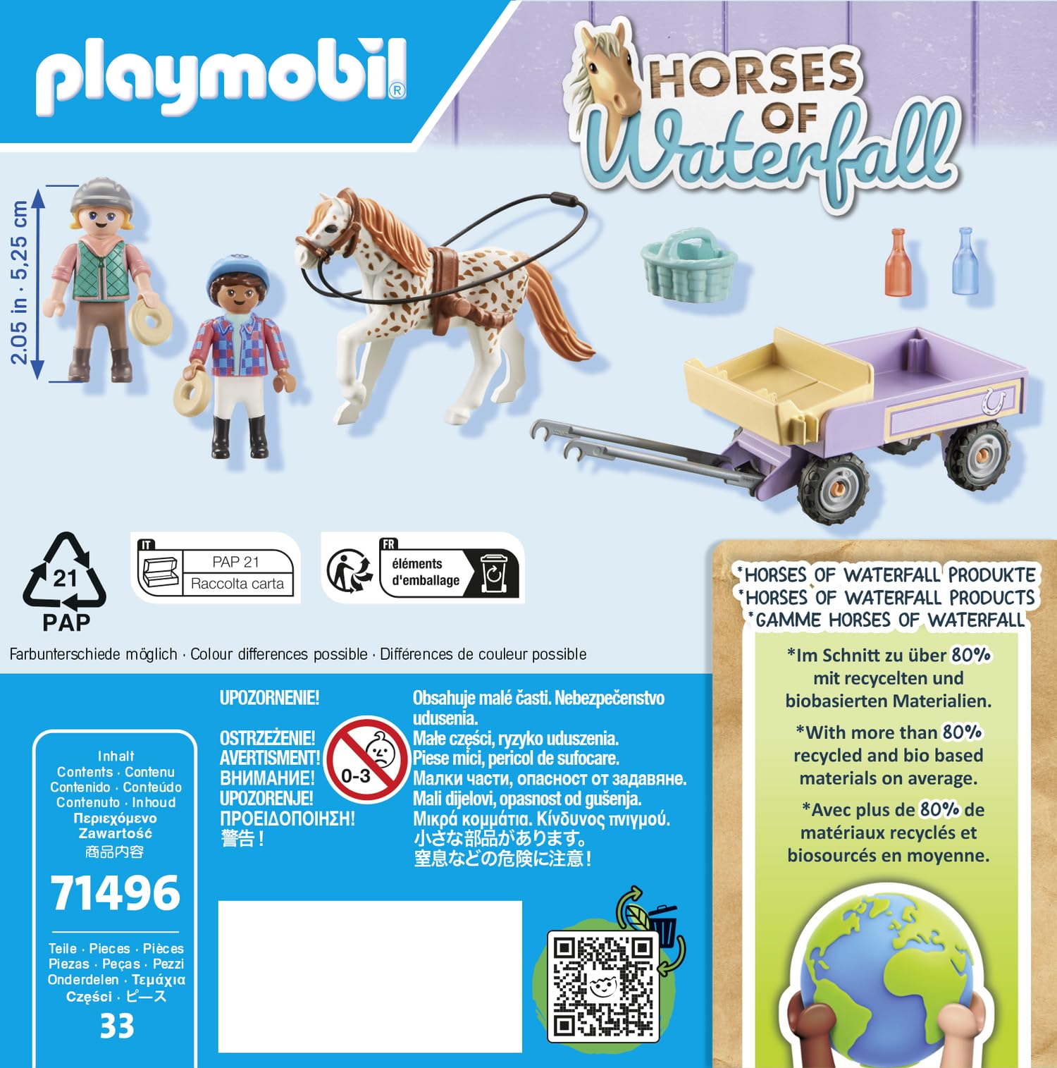 Playmobil 71496 Horses of Waterfall: Pony Carriage Playset for Kids 4+ 11
