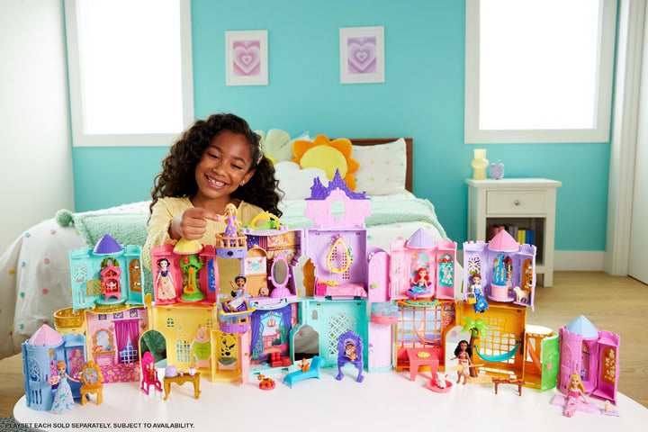 Mattel Disney Princess Rapunzel Storytime Stackers Doll House Playset - Tower with Doll, Pascal Figure & 7 Accessories