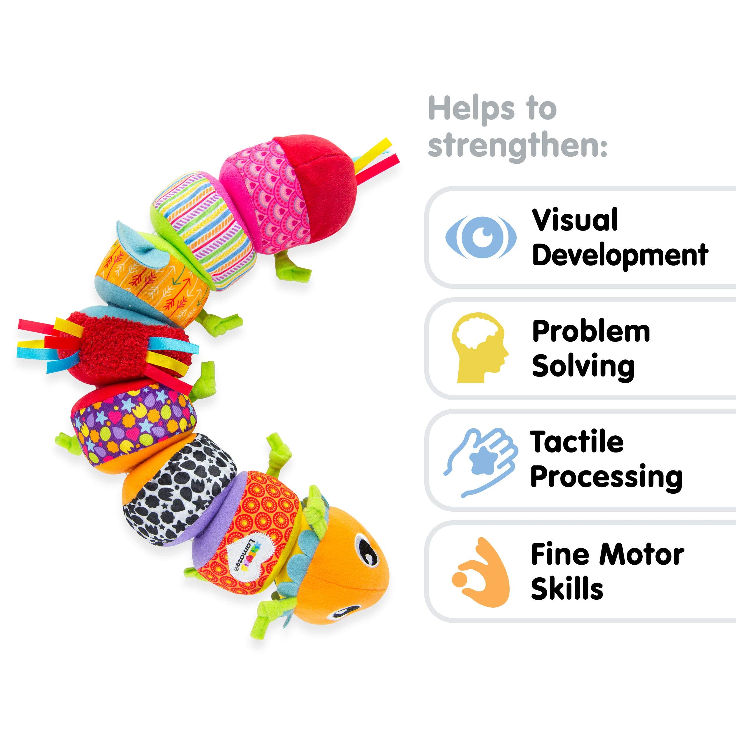Lamaze Mix & Match Caterpillar Soft Cuddly Activity Toy for Babies 6 Months+