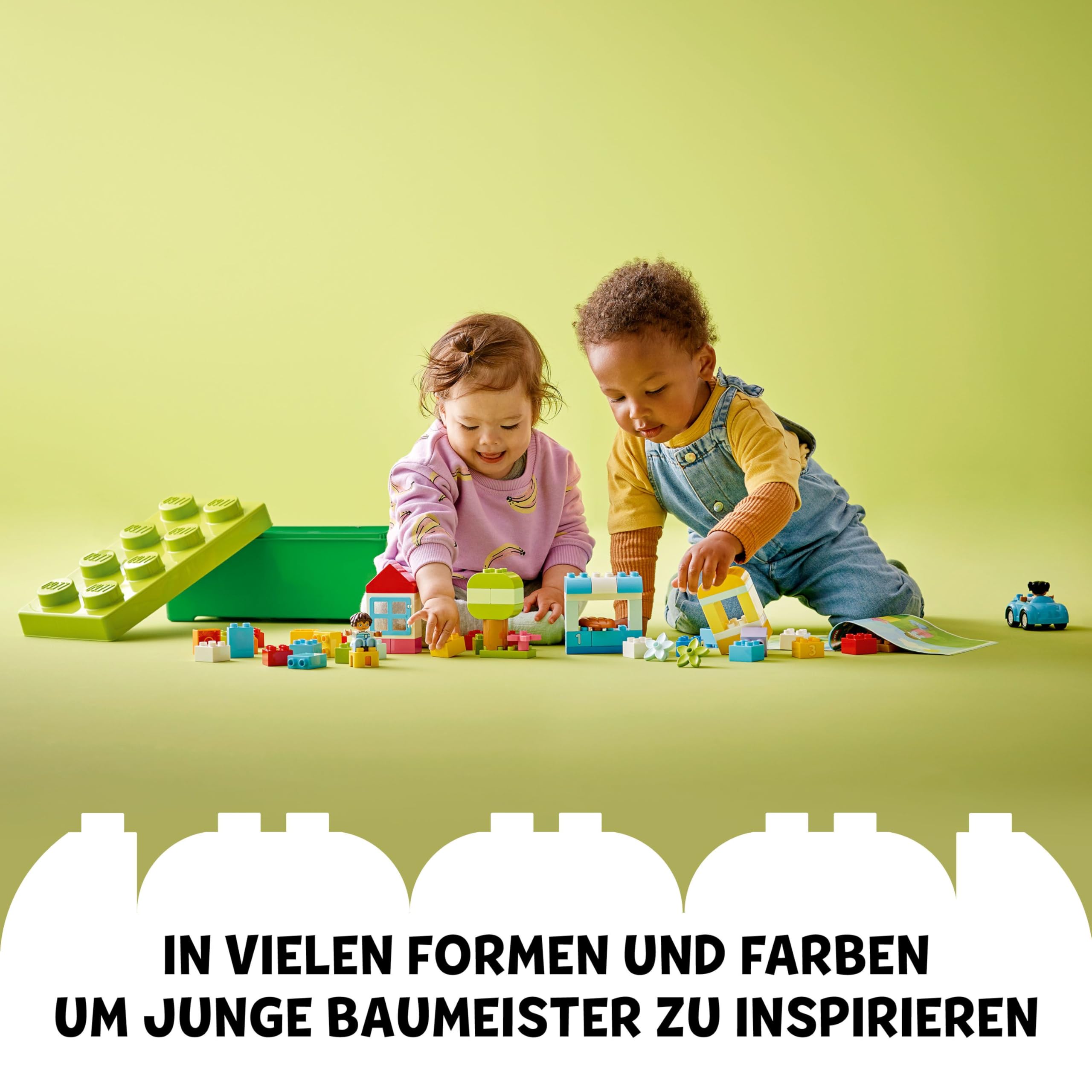 LEGO DUPLO Classic Brick Box 10913 - Educational Building Set for Toddlers 18 Months+ 5