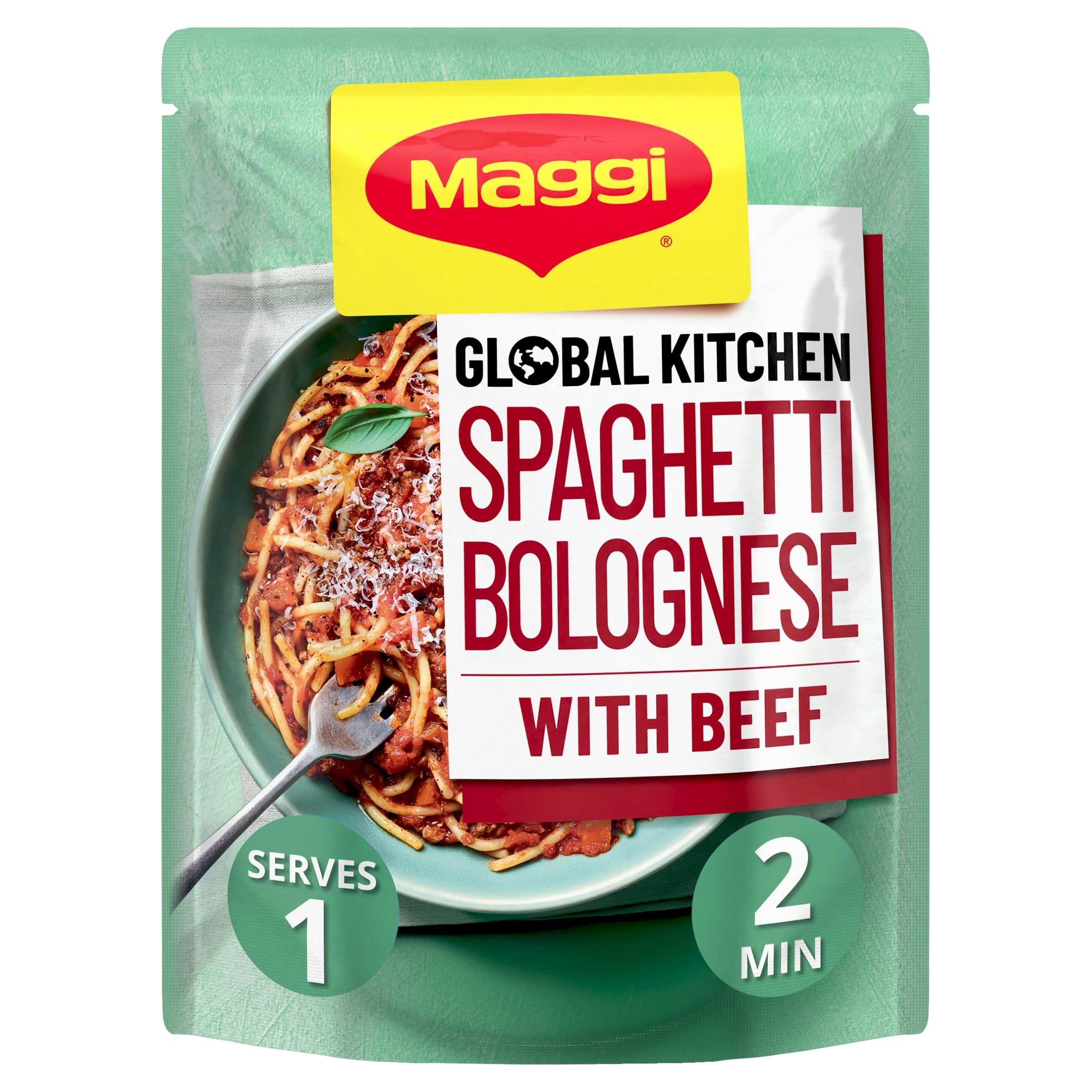 MAGGI Spaghetti Bolognese with Beef - Ready in 2 Minutes | 260g