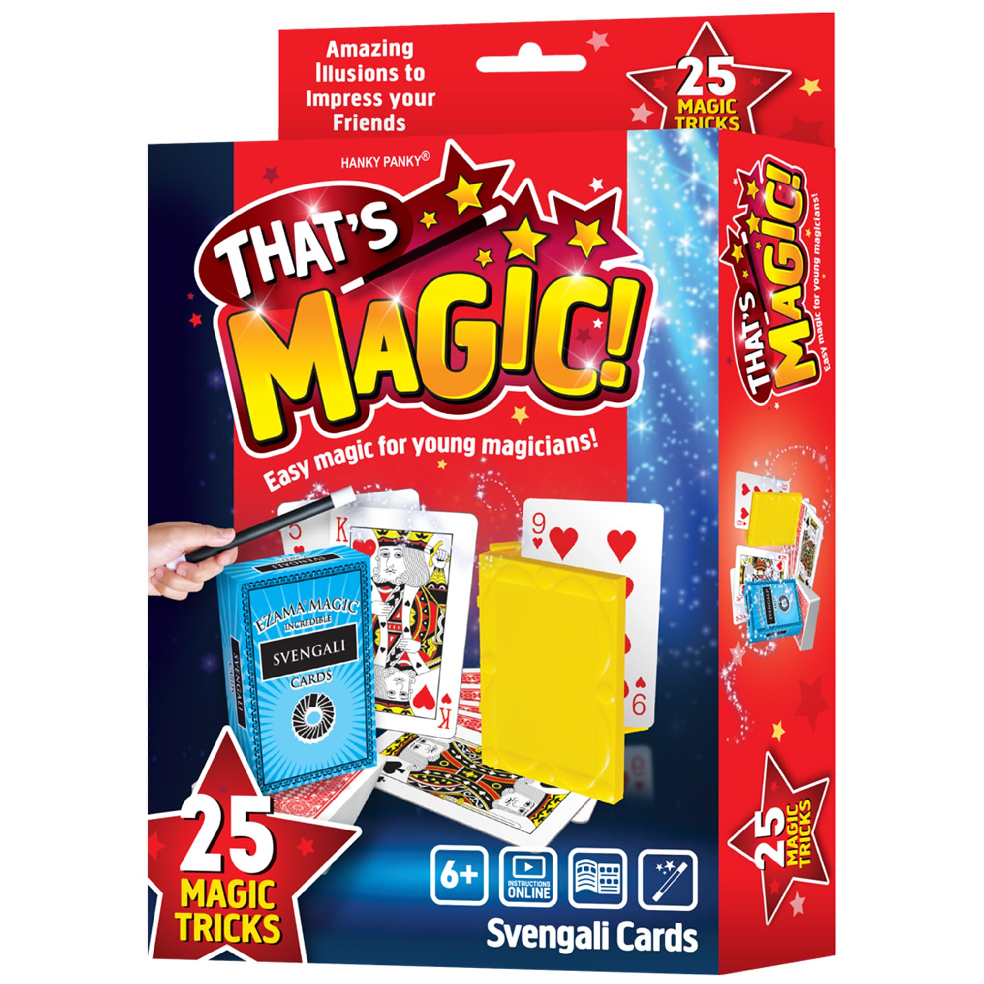 Hanky Panky That's Magic Svengali Cards - 25 Kids' Magic Tricks | Ages 6+