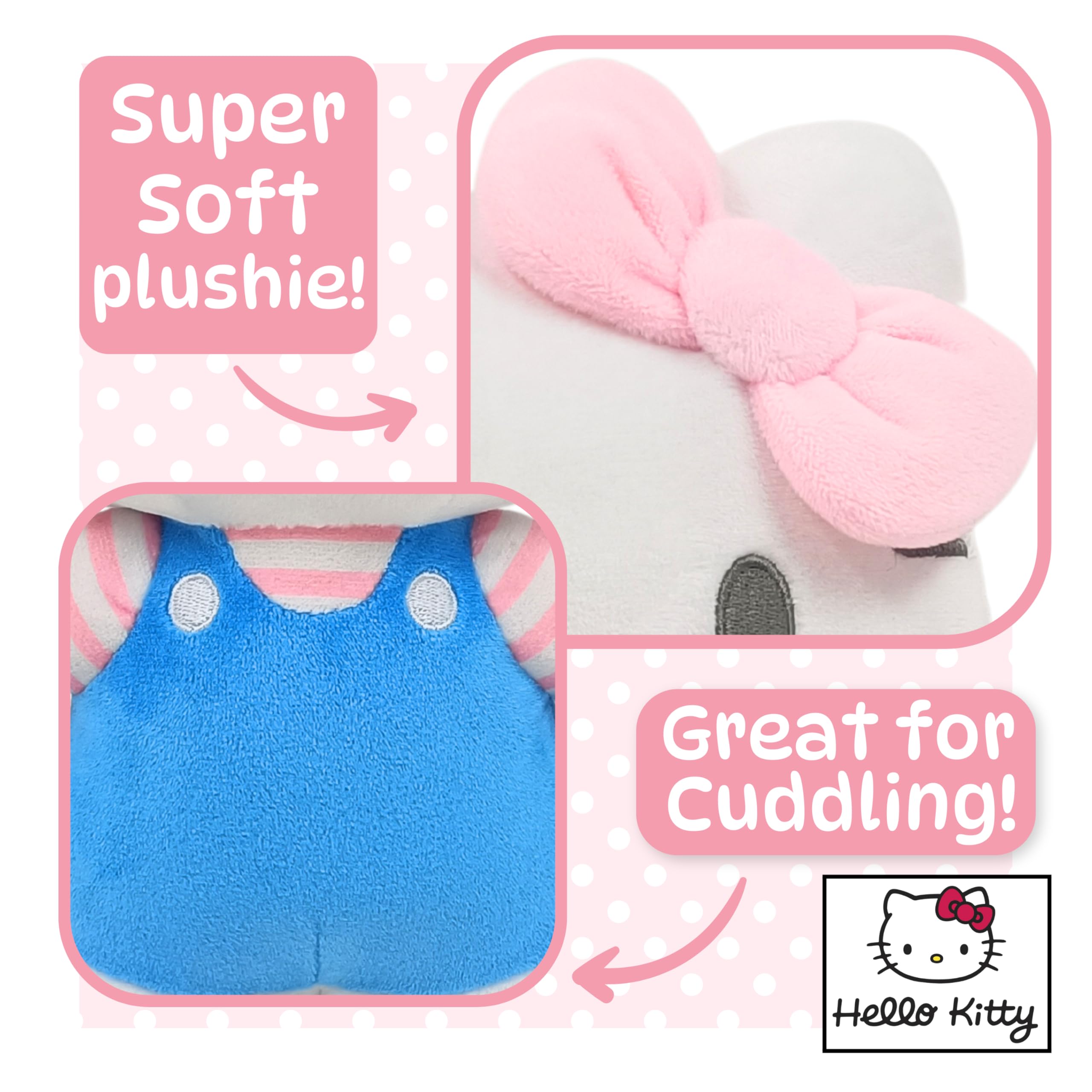 Hello Kitty Official Plush - 30 CM Large Standing Blue, Sanrio Collectible 9