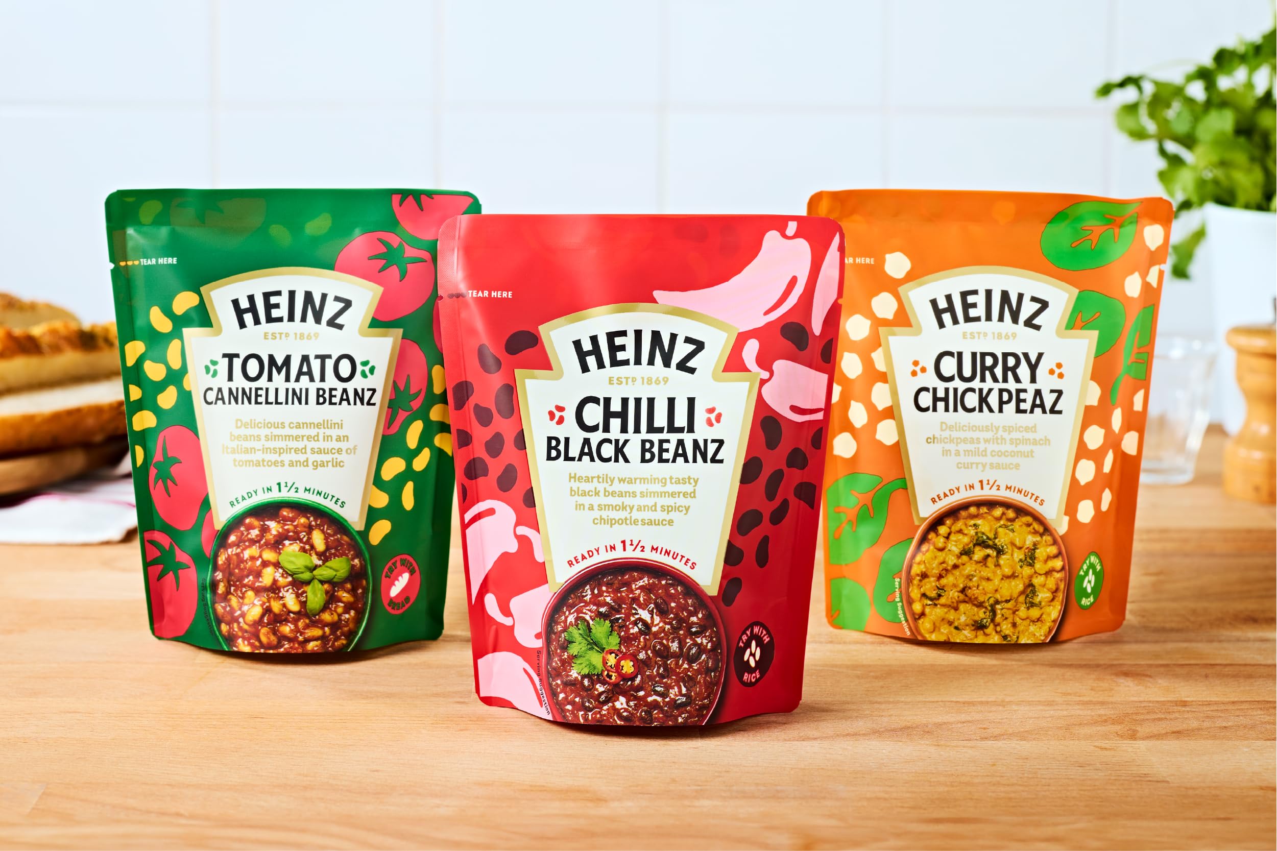 HEINZ Tomato Cannellini Beans with Onion and Garlic - Ready in 1.5 Mins | Source of Protein 5