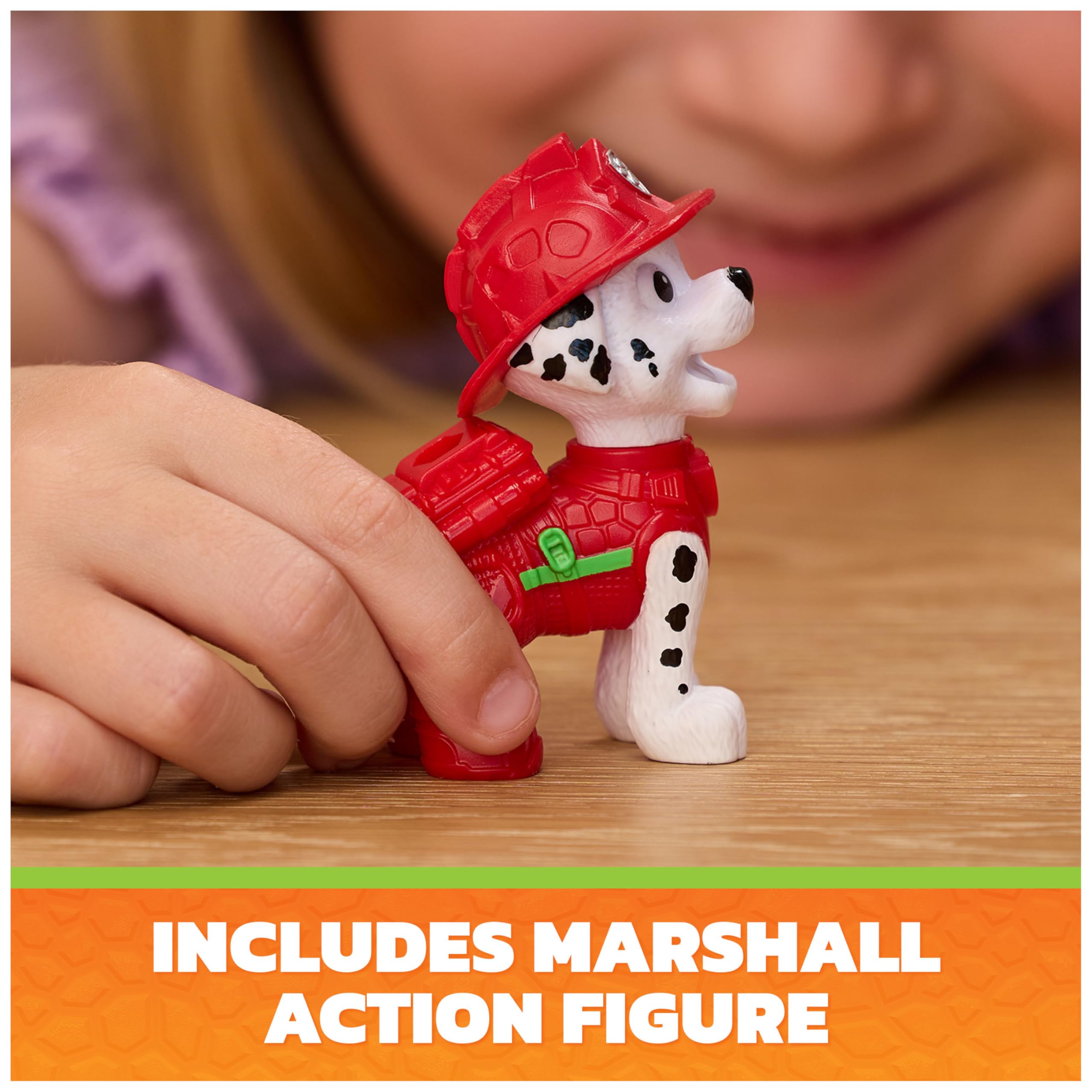 Paw Patrol Marshall Roaring Pup Pals Dino Movie Action Figure - Ages 3+ 5