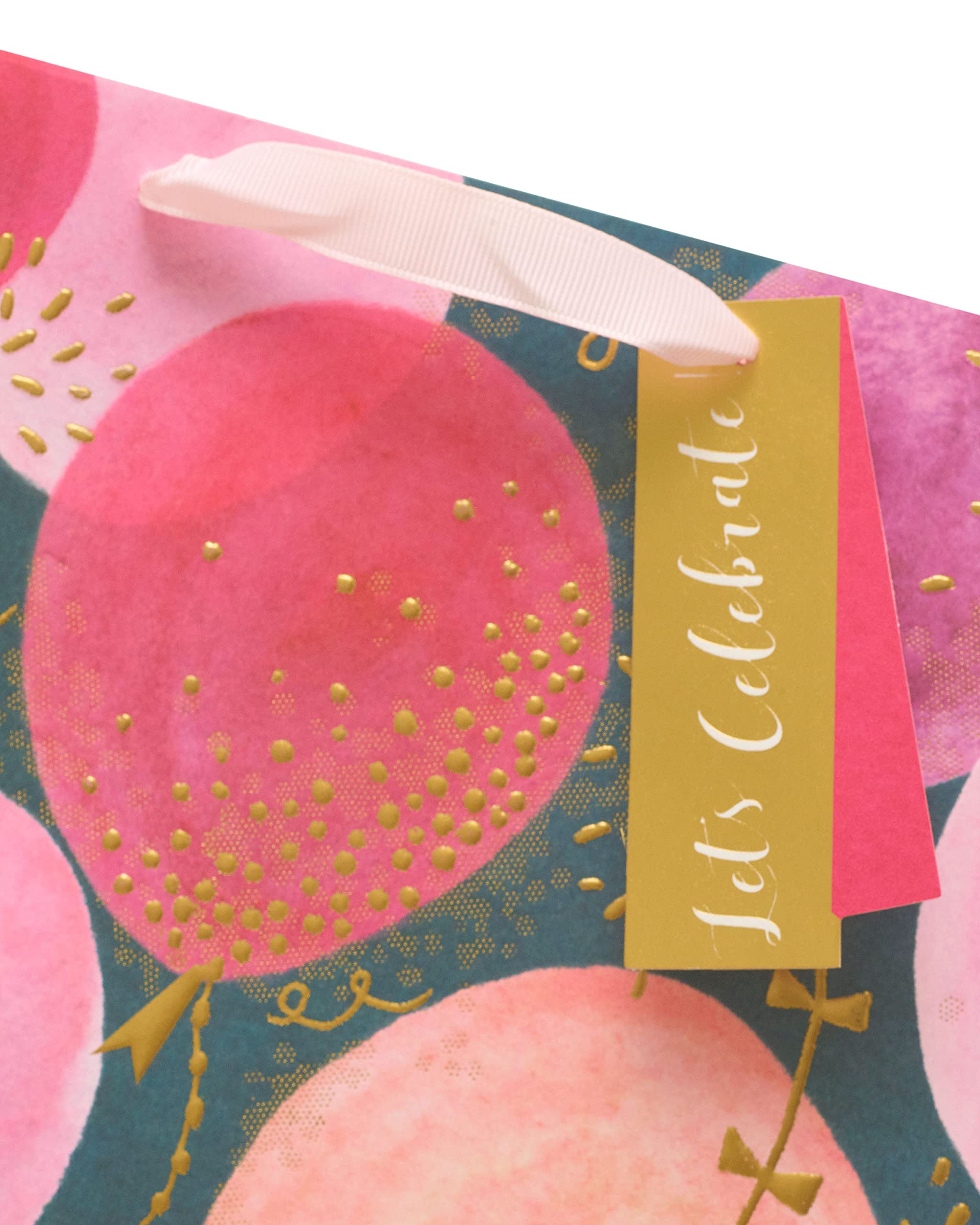UK Greetings Large Gift Bag - Pink Balloons Design | FSC Certified Paper 4