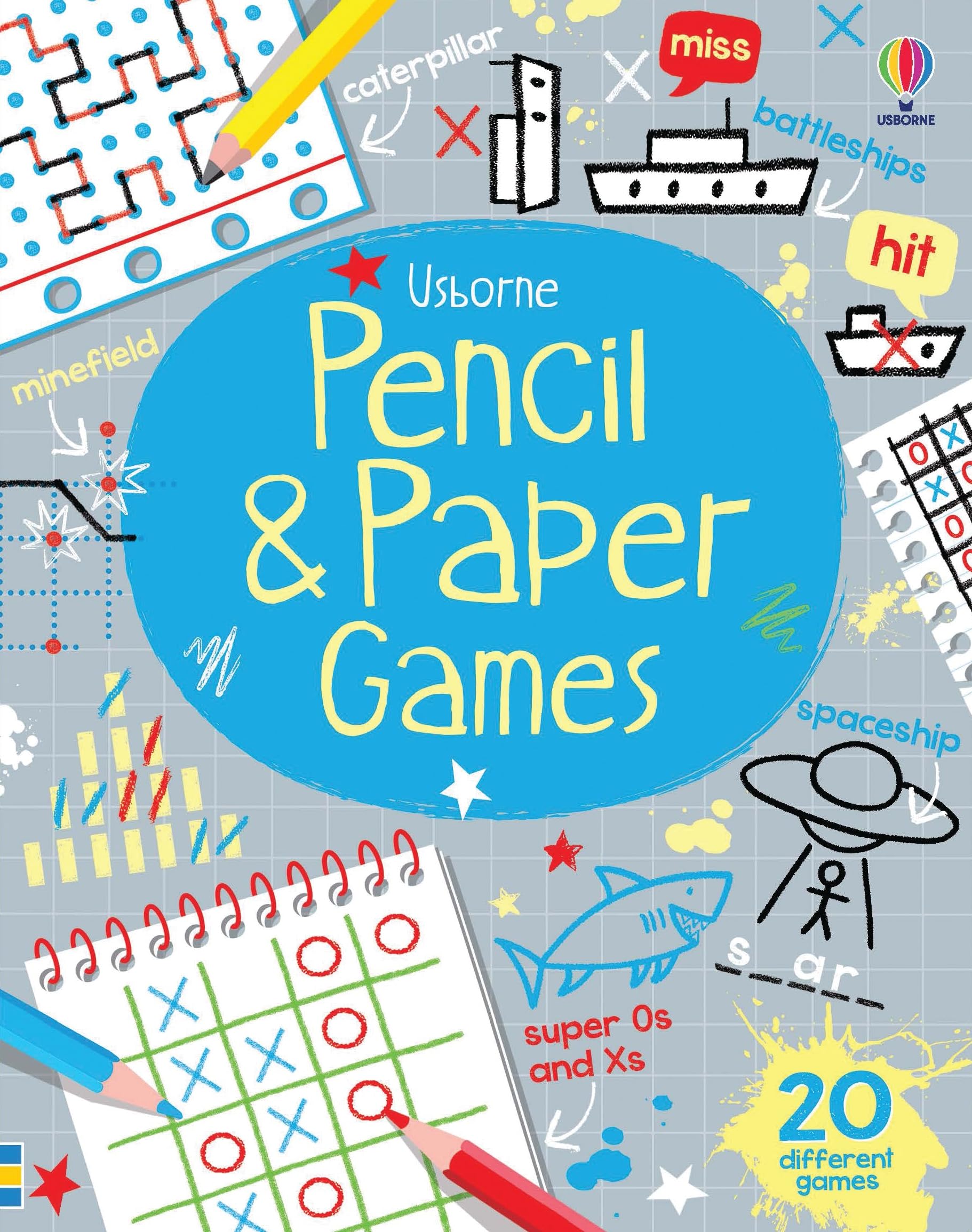 Usborne Pencil & Paper Games (Tear-Off Pads) - Over 100 Games | Paperback