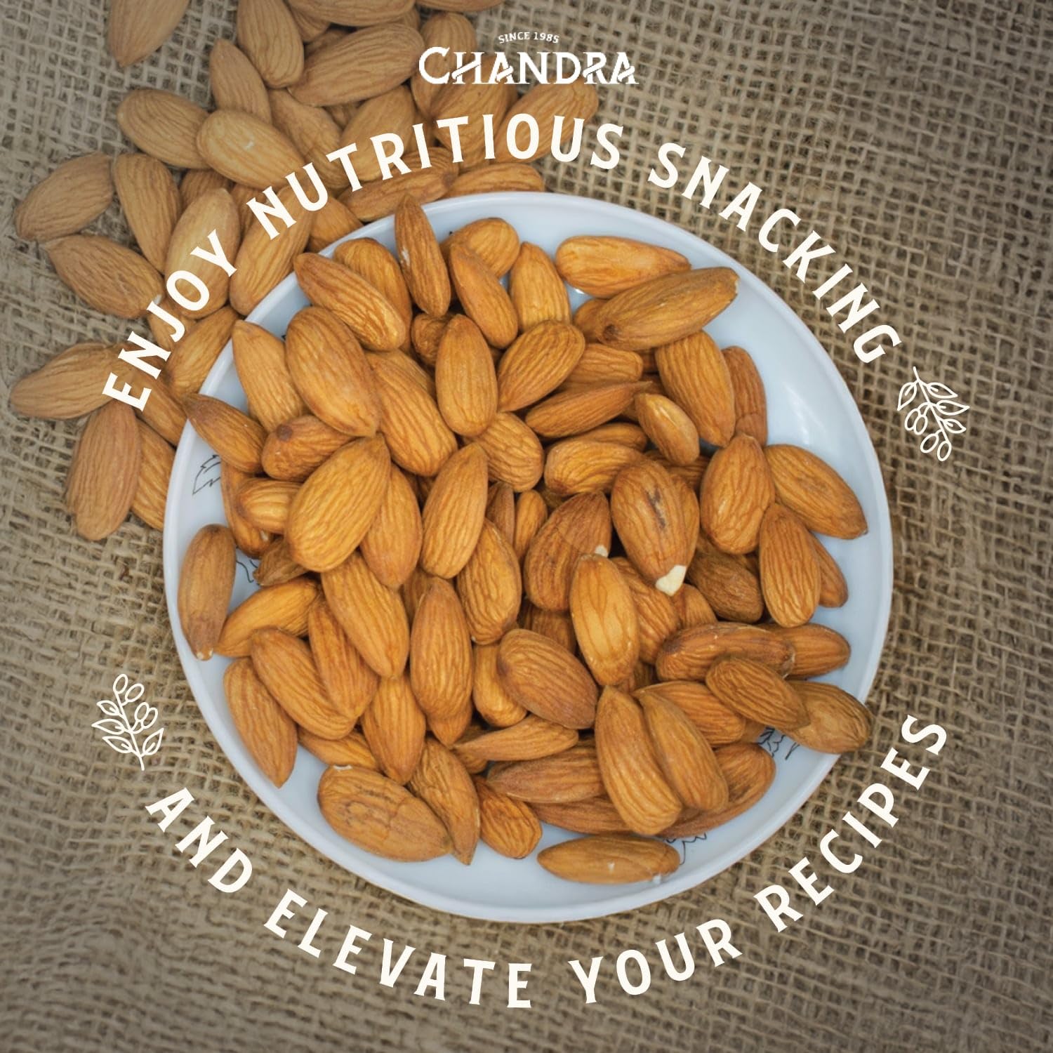CHANDRA Whole Foods Raw Almonds - 1KG Pack | Gluten-Free, Vegan, Keto/Paleo Friendly 5