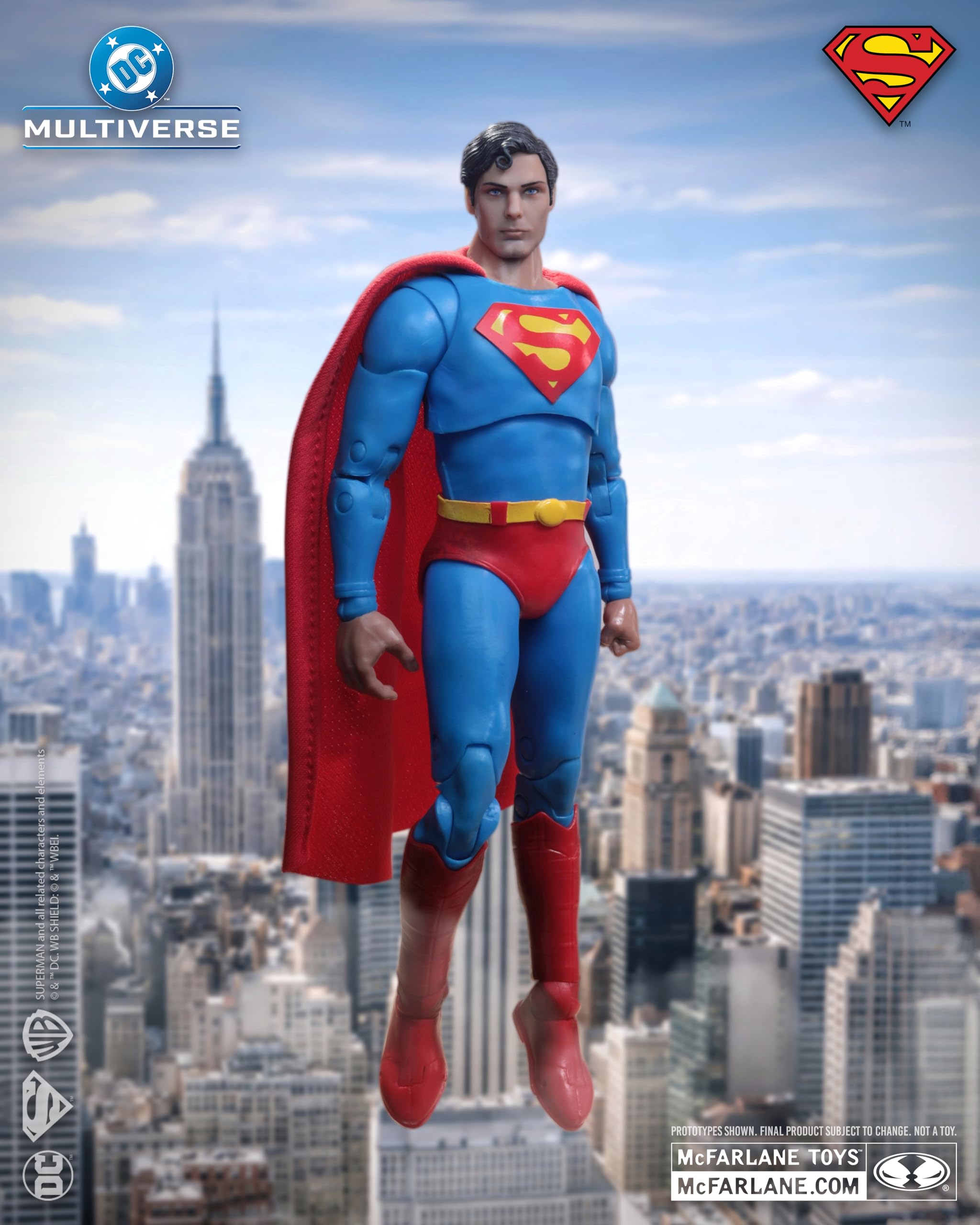 McFarlane DC Multiverse Superman (Superman: The Movie 1978) 7in Action Figure | Ultra Articulation