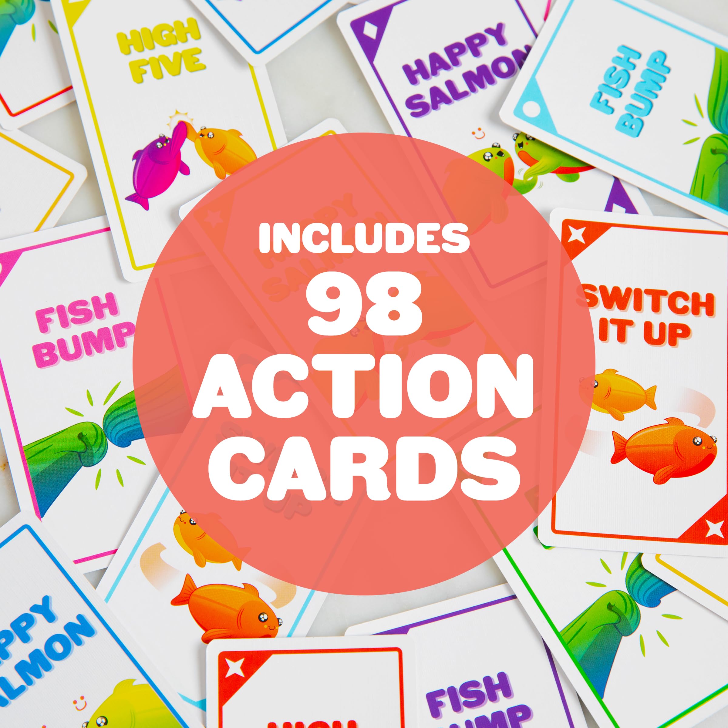 Exploding Kittens Happy Salmon Card Game | 3-8 Players | Ages 6+ | 90 Second Rounds 3