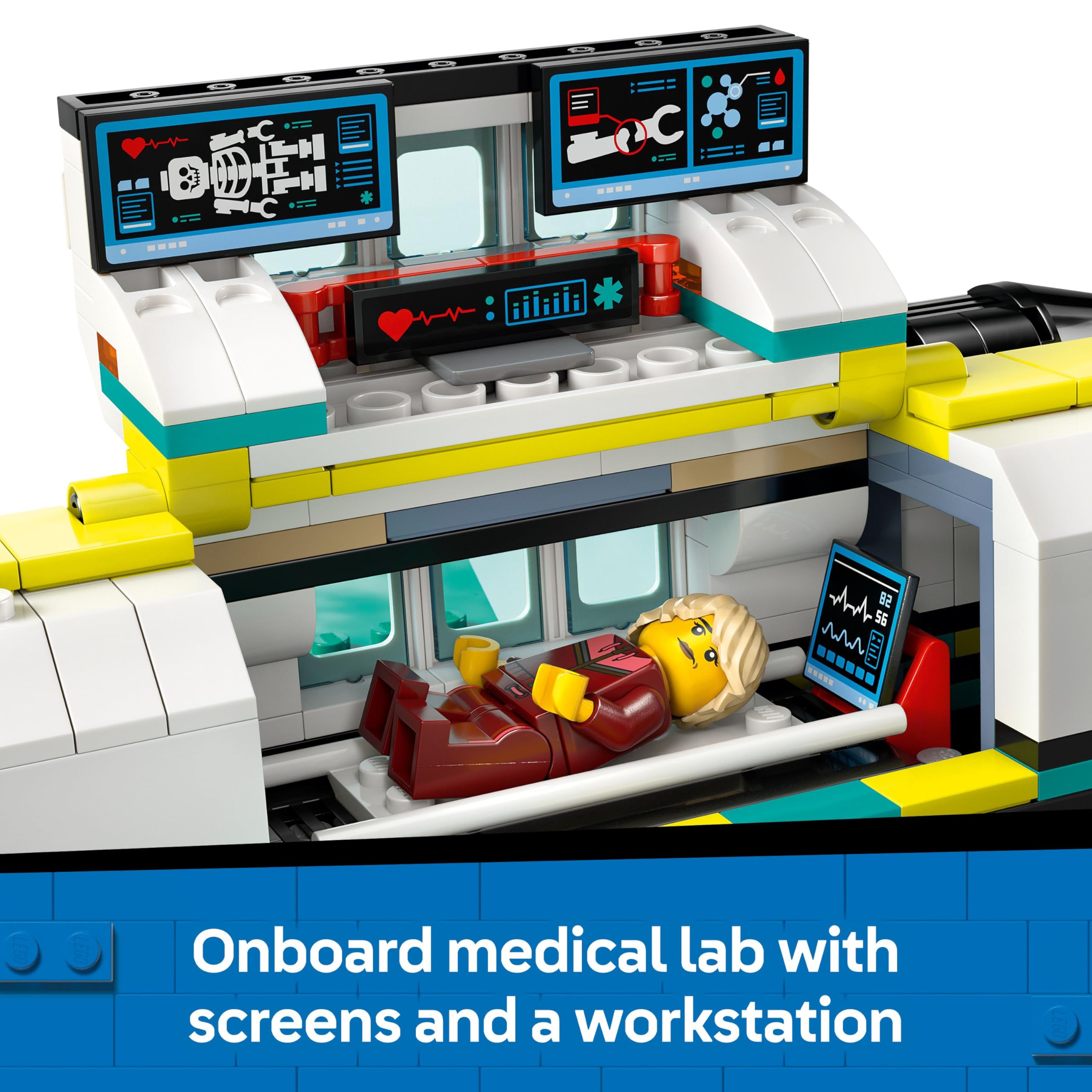 LEGO CITY 60465 Emergency Air Ambulance Plane Building Set for Ages 6+ 4