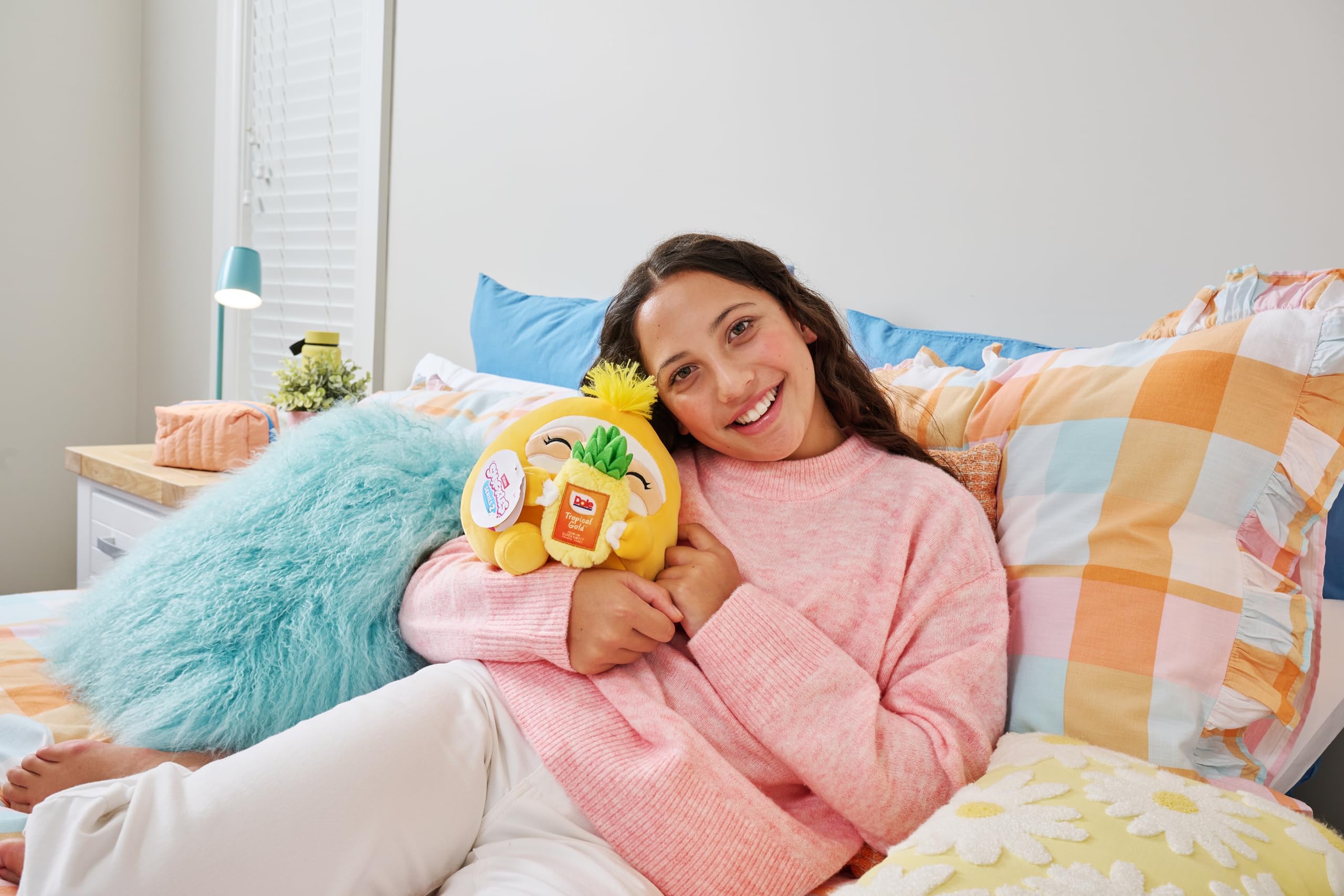 Snackles Series 2 Hedgehog - Cuddly Squishy Plush with Mentos Fruit Snack, 20 cm Brown Box 6