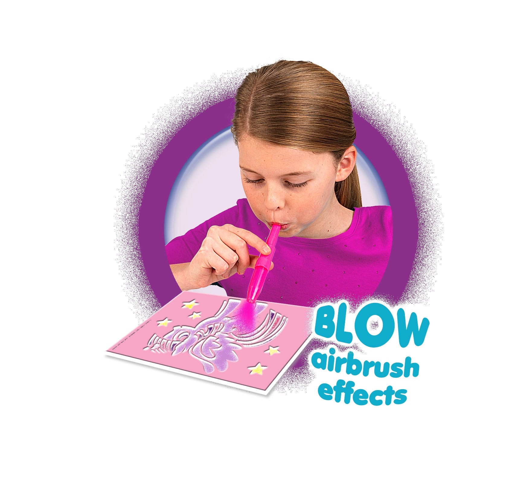 John Adams My Little Pony BLOPENS Creative Case | Airbrush Art Kit | Ages 4-8 | 9 Count 3