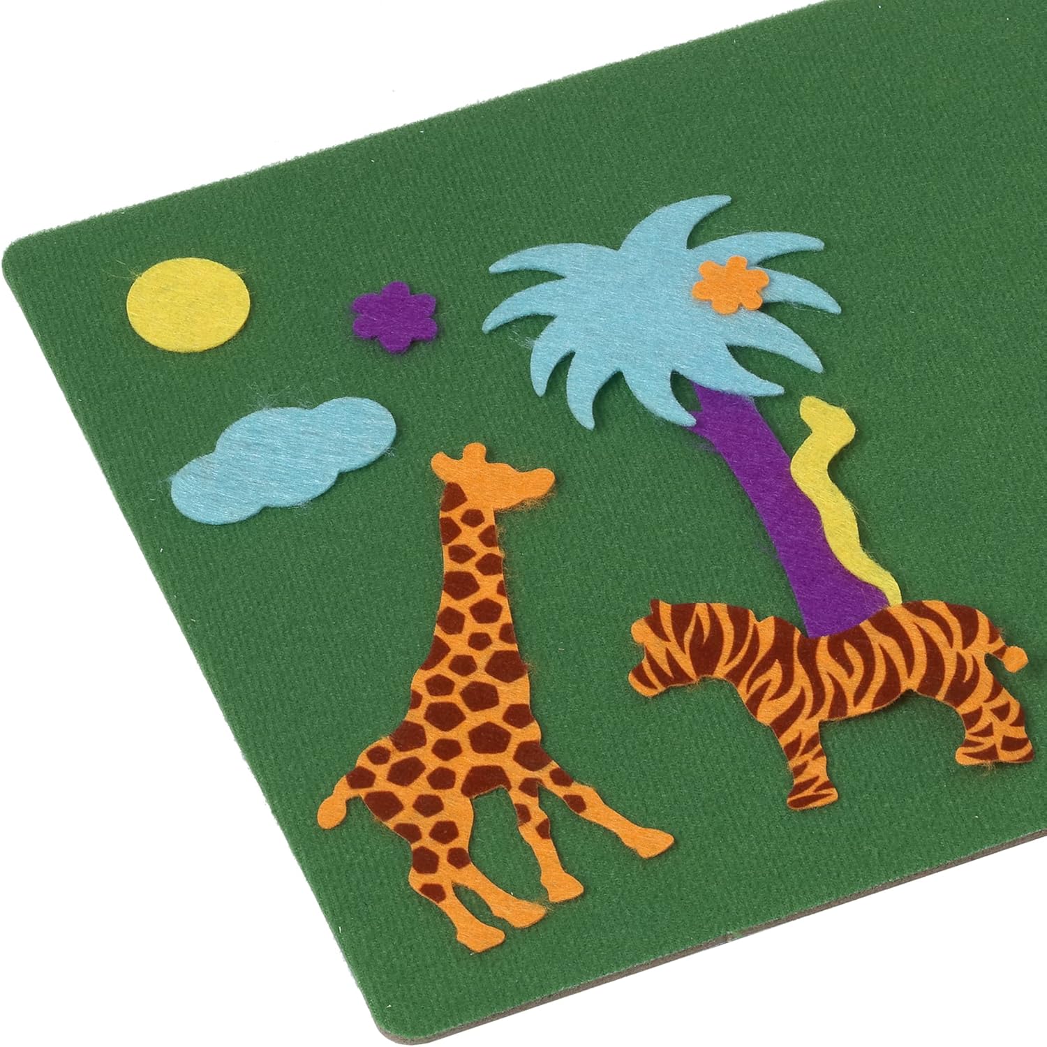 Fuzzy-Felt Classic Series - Jungle | 80-Piece Felt Playset for Ages 3+ 4