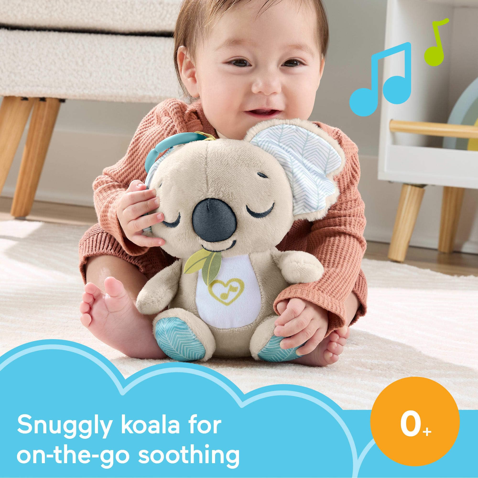 Fisher-Price On-the-Go Koala Soother - Plush Portable Sound Machine for Newborns 0+ Months 5