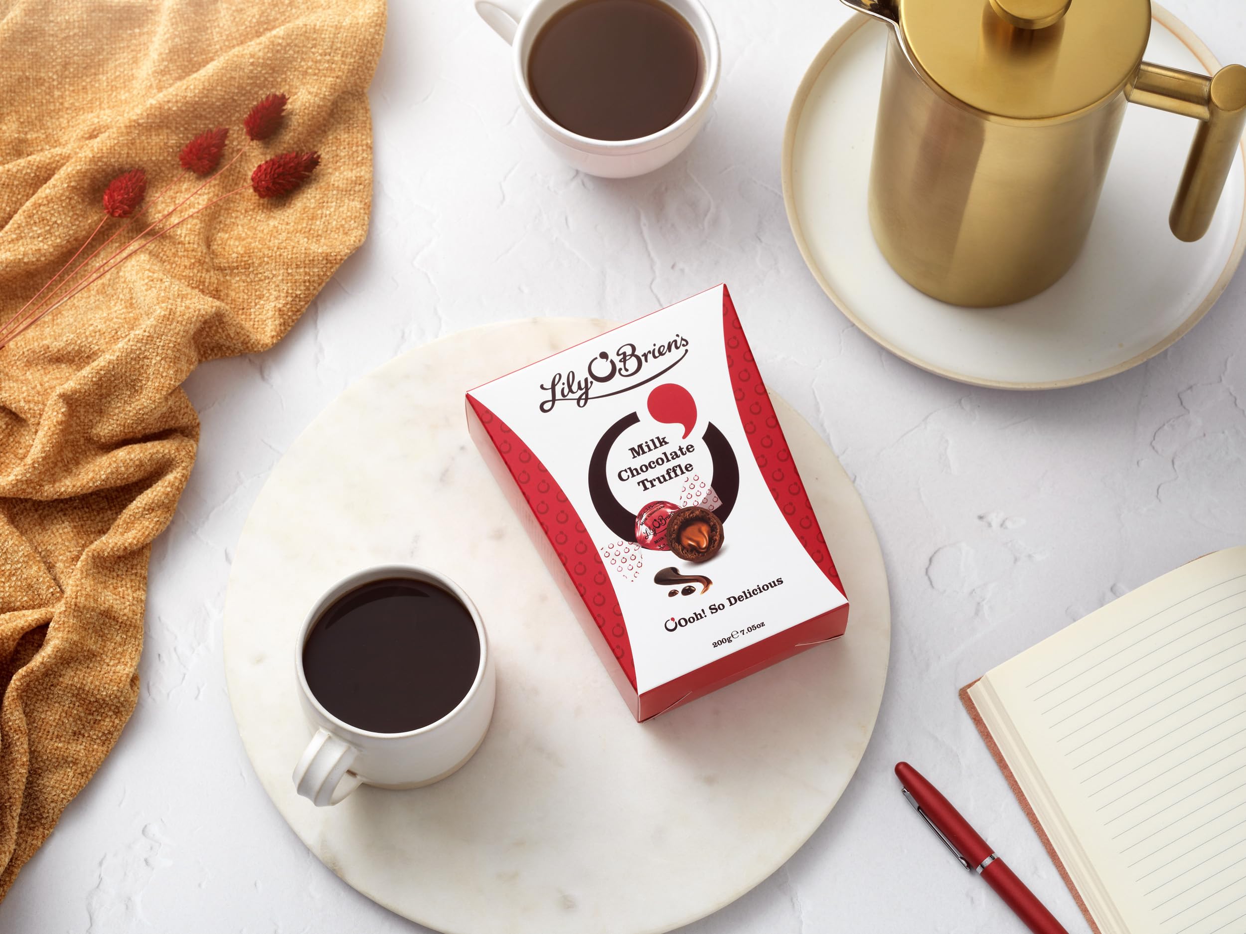 Lily O'Brien's Milk Chocolate Truffles - Silky Creamy Centre | 200g Box