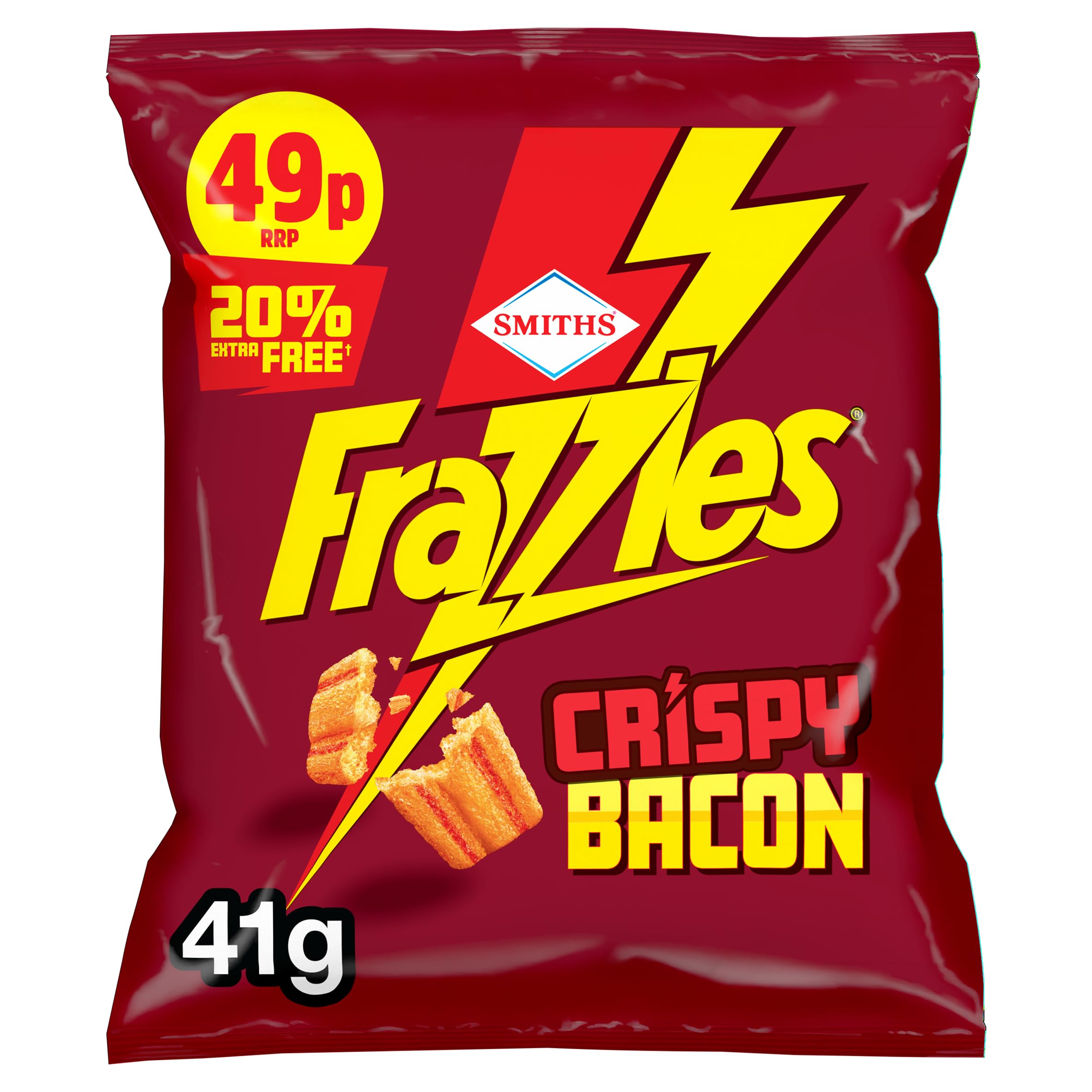 Smiths Frazzles Bacon Flavour Crisps 41g (Case of 30)