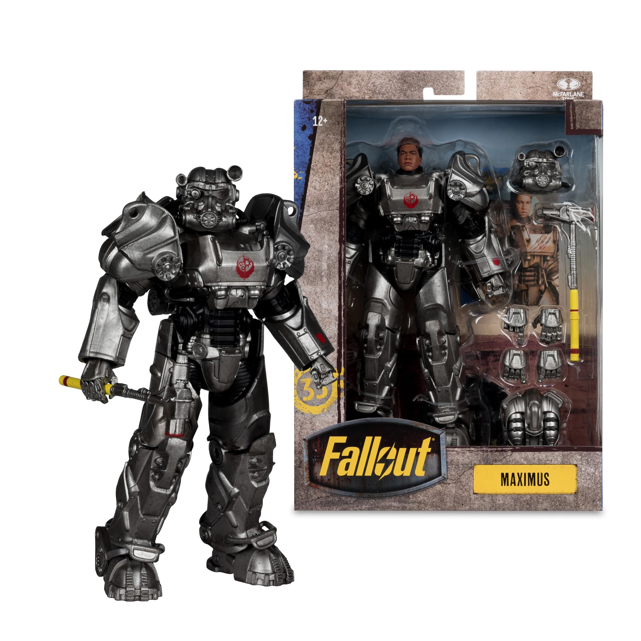 McFarlane Fallout Maximus 7in Deluxe Action Figure - Ultra Articulated Collectible with Accessories 6