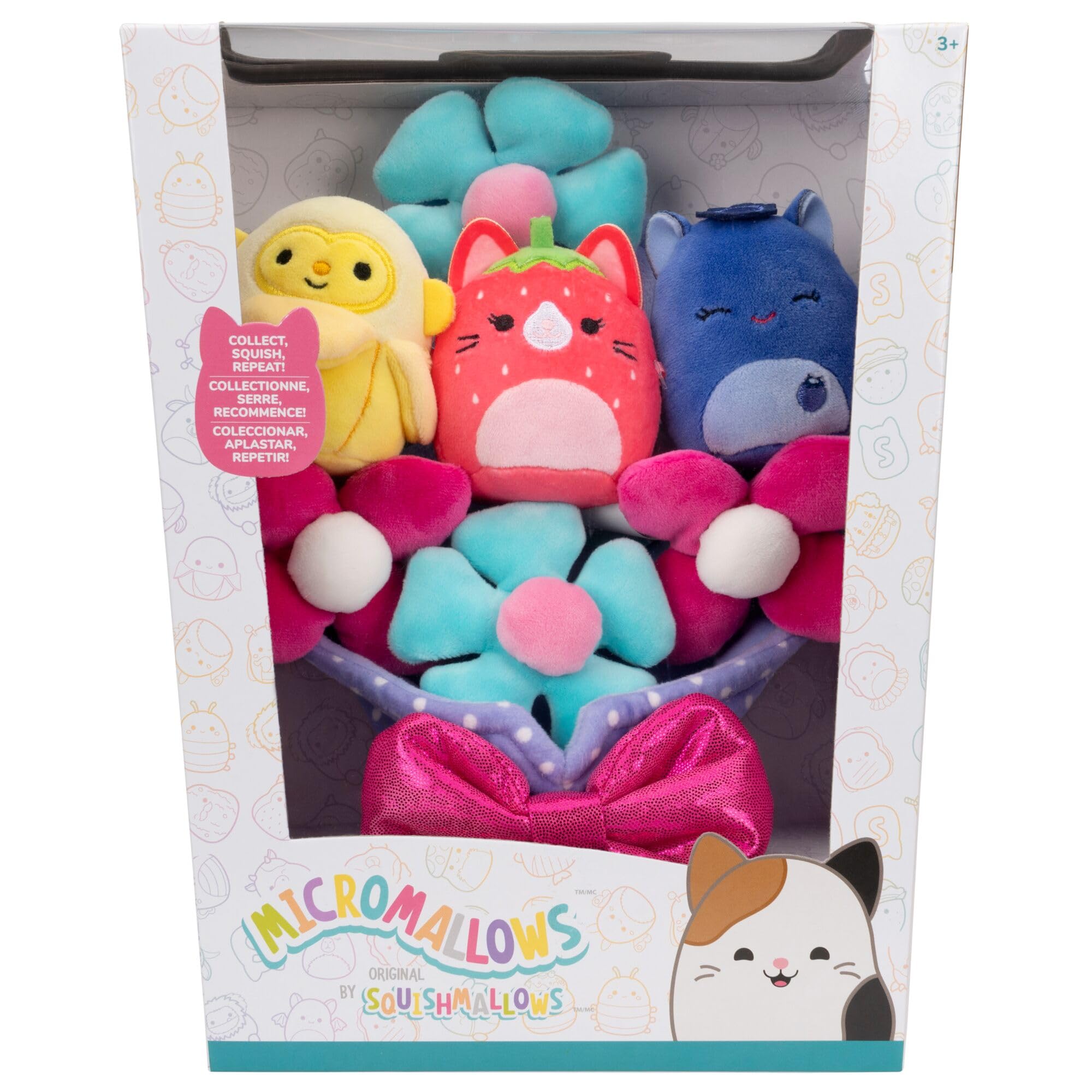 Squishmallows Micromallows Bouquet - 3 x 2.5-inch Plush Dolls | Classic Edition 2