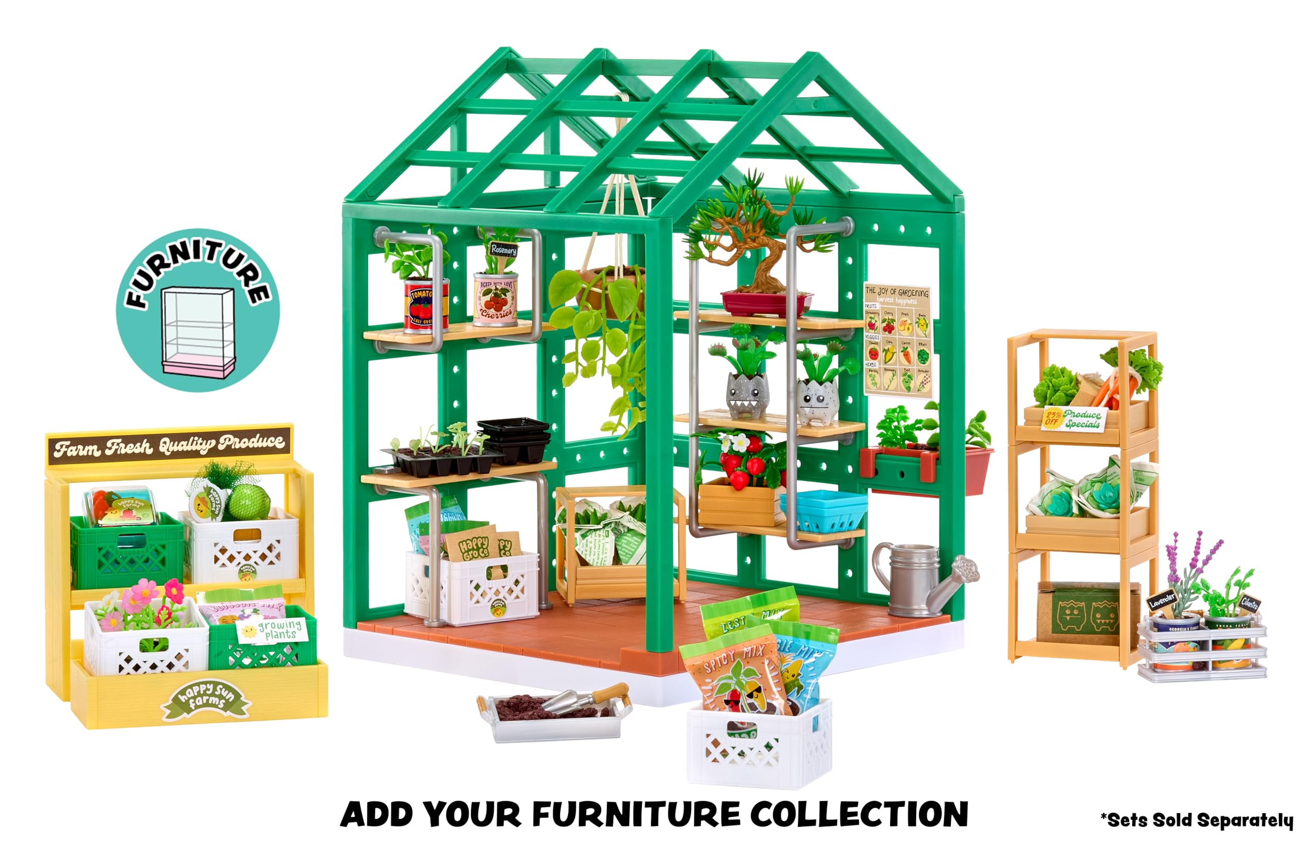 MGA's Miniverse Make It Mini Spaces Greenhouse - Building Set | Customization | Ages 8+ 4