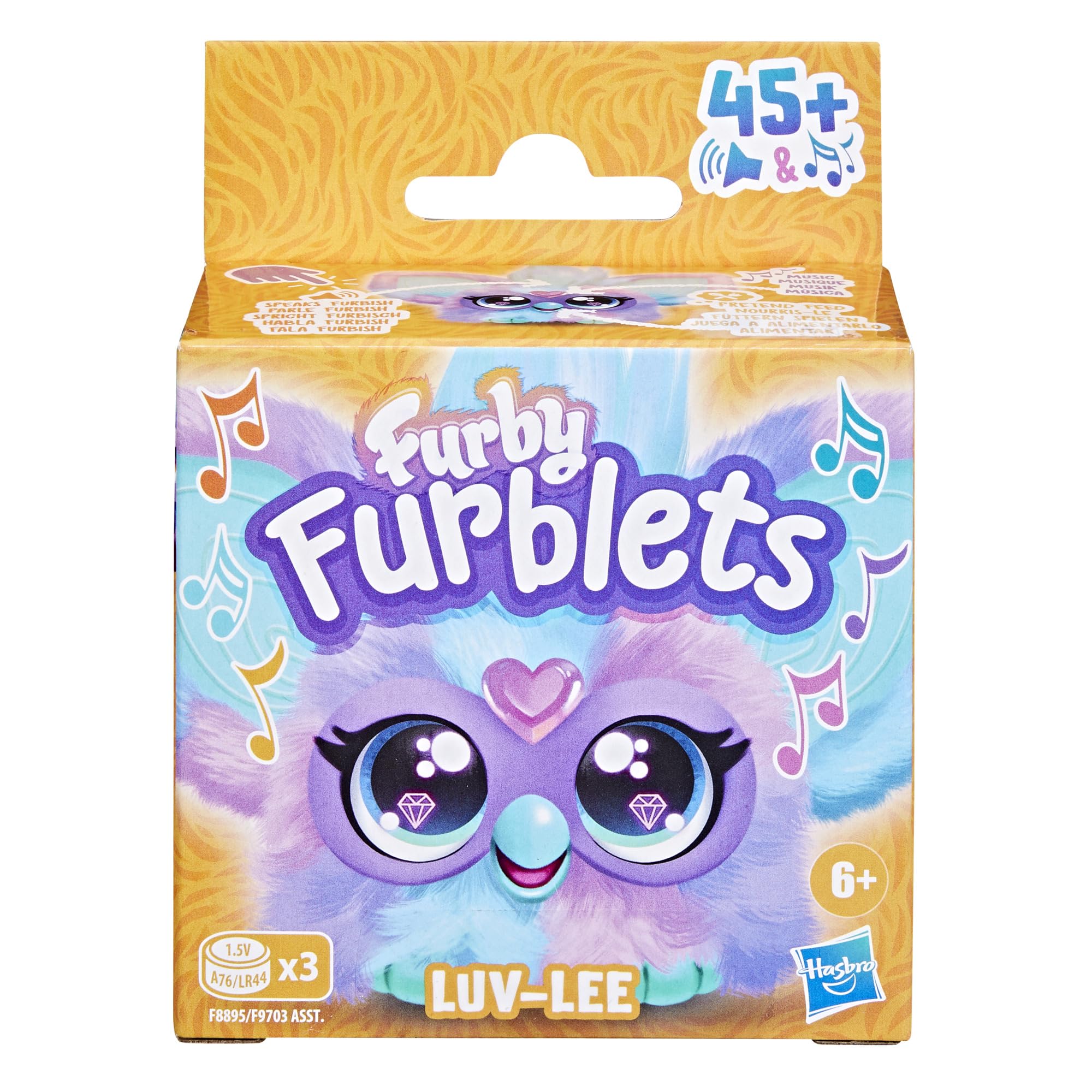 Furby Furblets Ooh-Koo, Luv-Lee and Ray-Vee Mini Electronic Music Toys 4