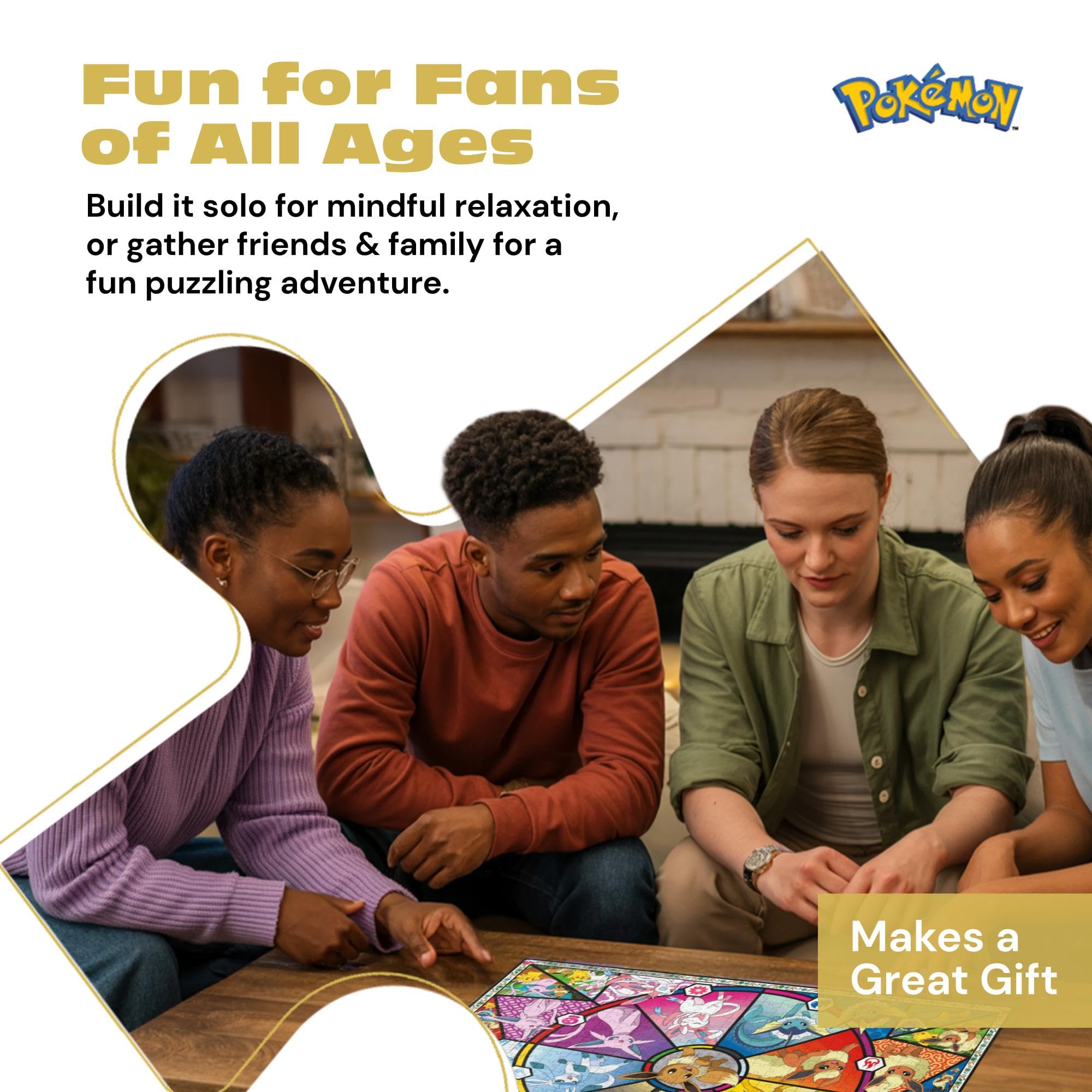 Buffalo Games Eevee's Stained Glass - 500 Piece Jigsaw Puzzle | Unisex Adult | 21.25" x 15" 6