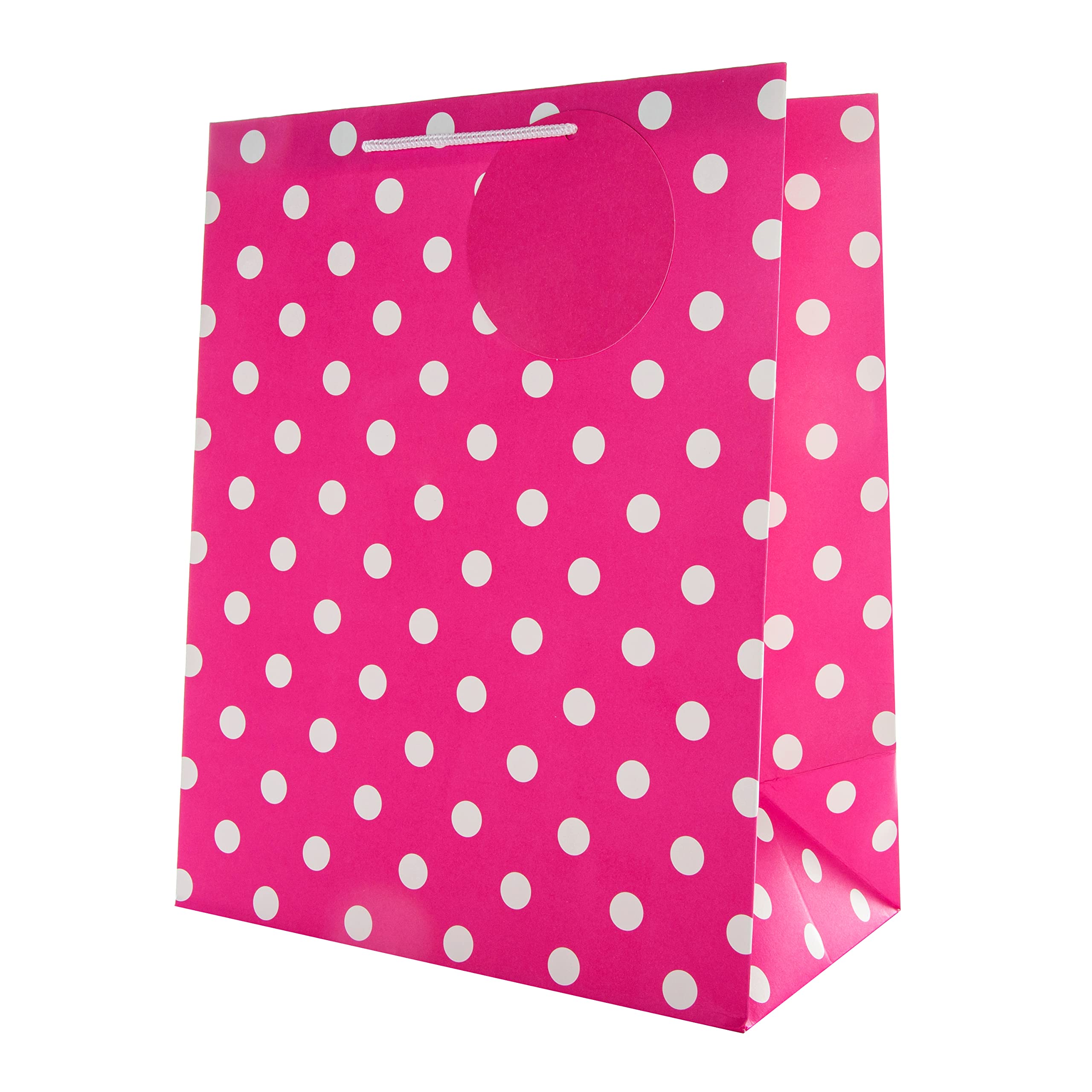 Hallmark Multi-Occasion Gift Bags Bundle - 4 Large Bags in Contemporary Polka Dot Design with Tags 3