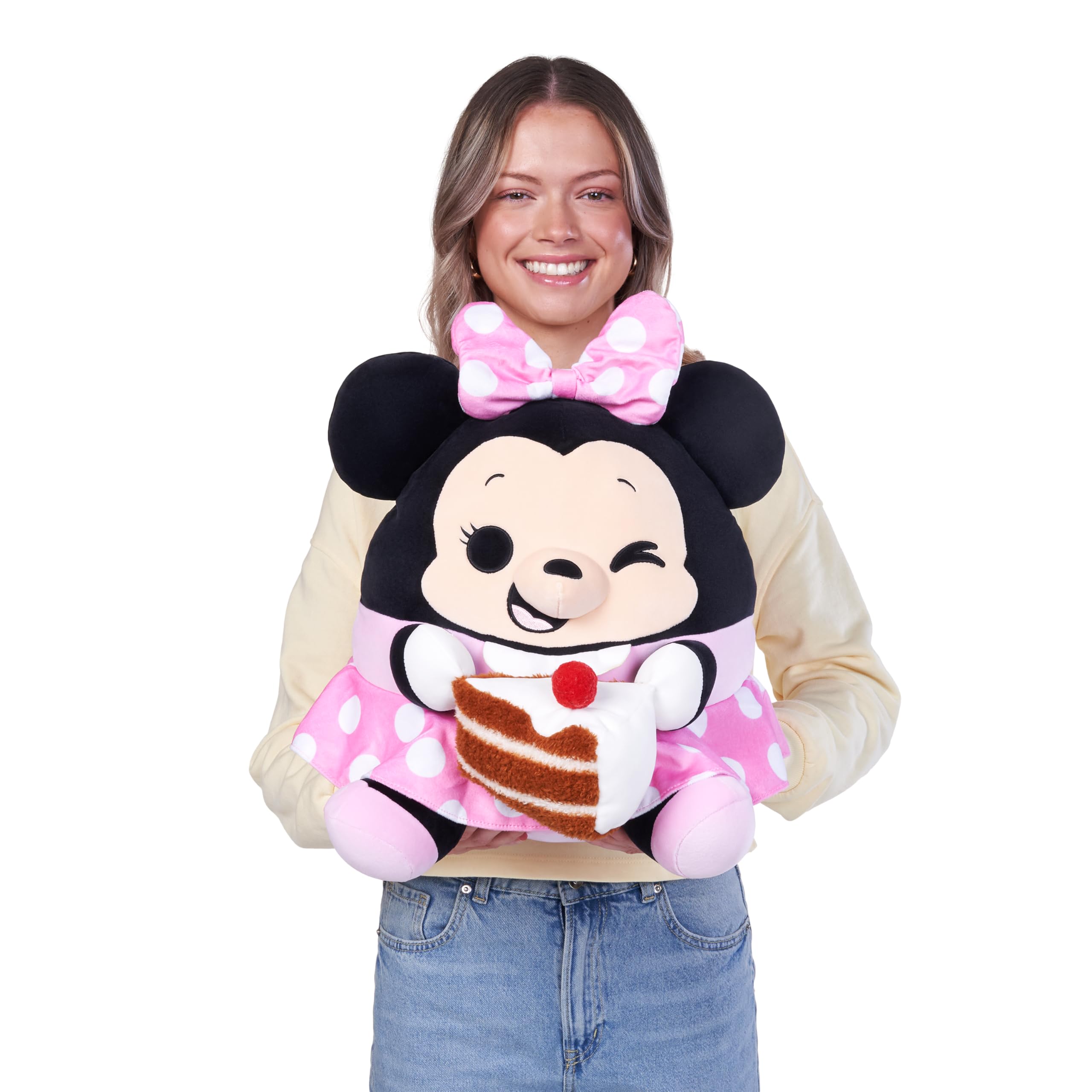 Snackles Disney Minnie 14-inch Plush with Snack Accessory - Super-Soft Huggable Stuffed Toy 6