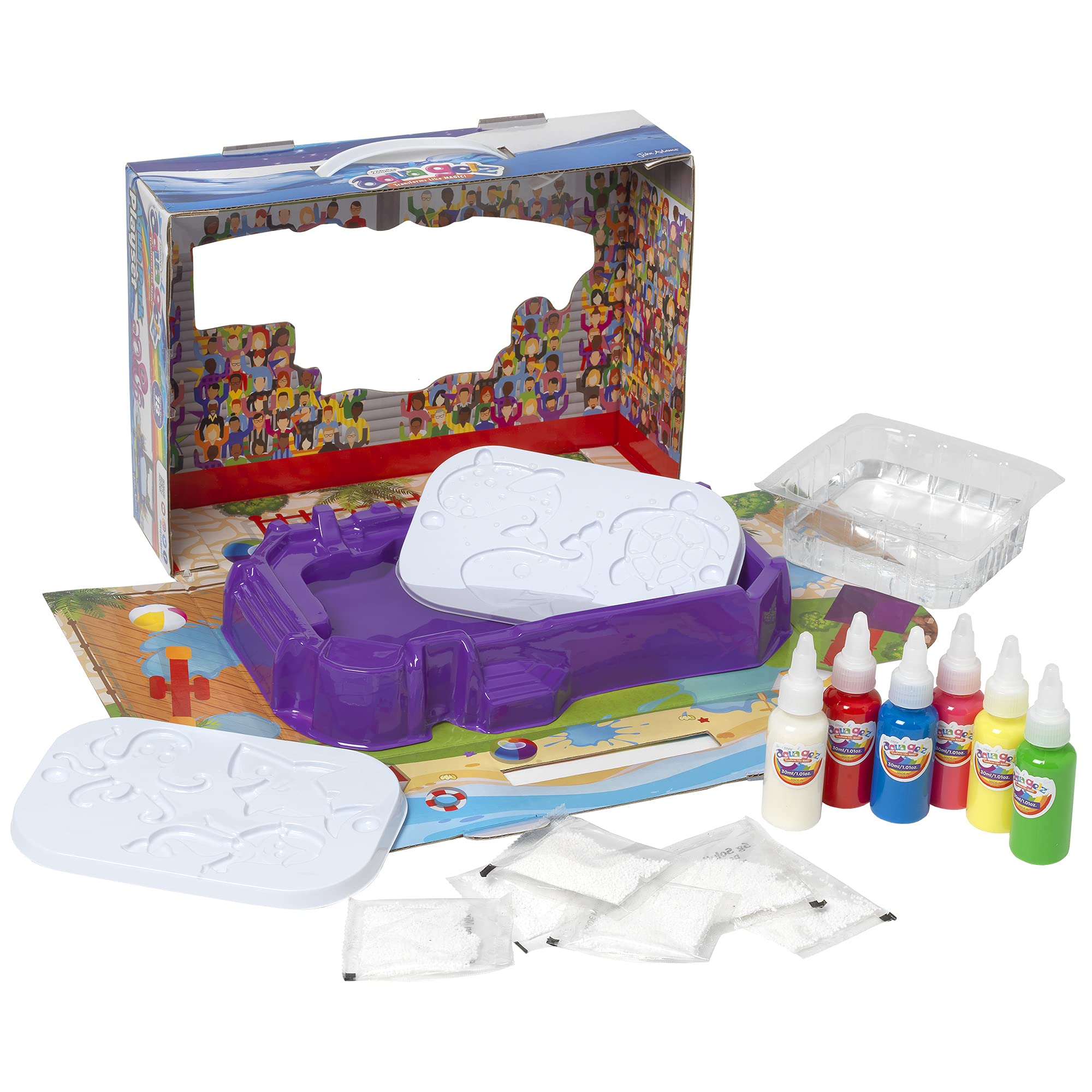 AquaGelz Aqua Park Playset - Squishy Aquatic Creations for Kids 5+ 7