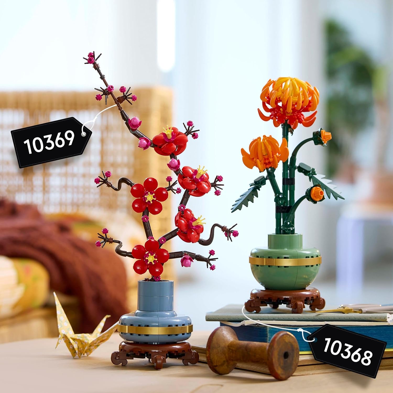 LEGO Icons Plum Blossom Flower Building Set - 327-Piece Adult Model Kit for Relaxing Build 6