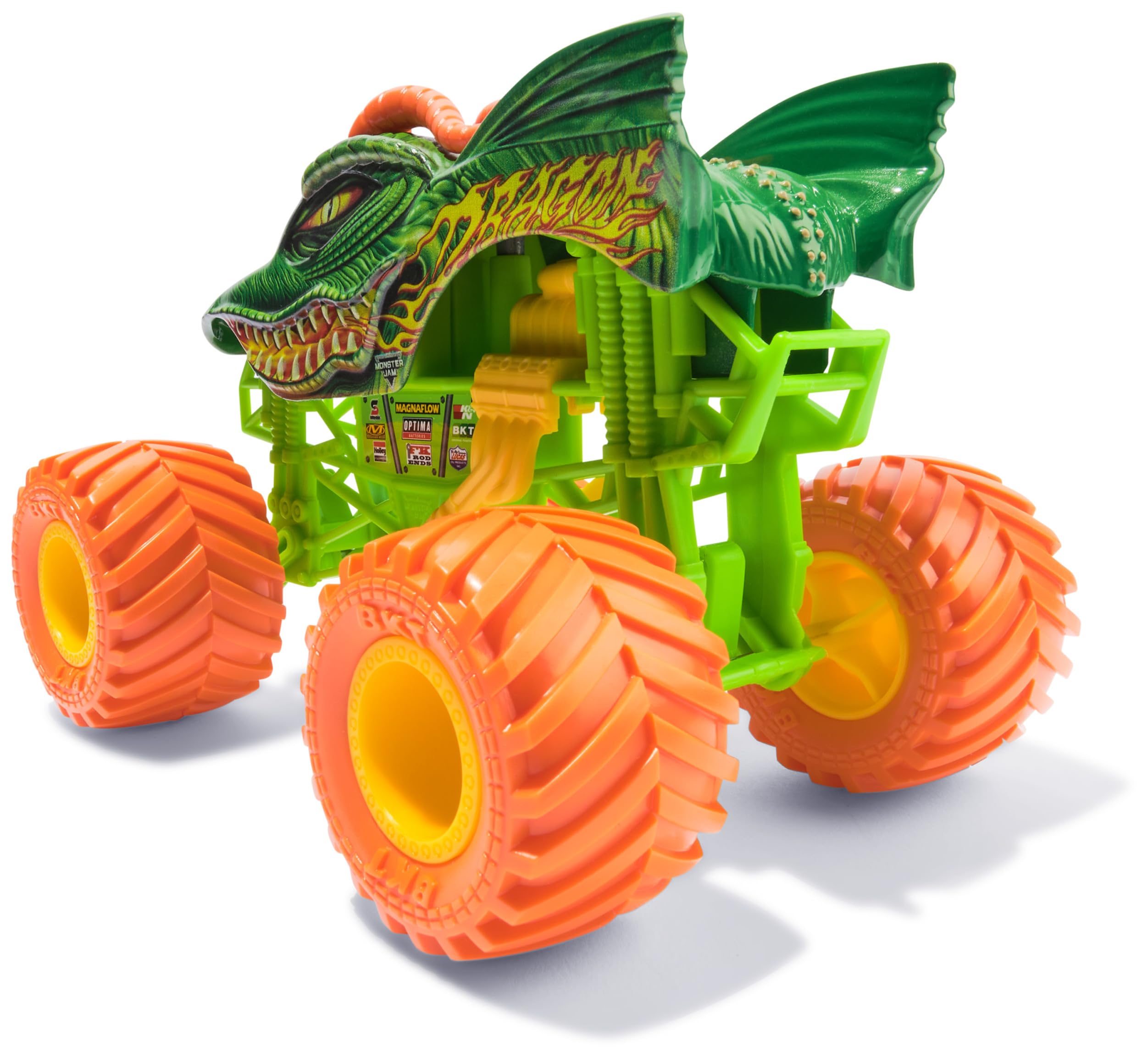 Monster Jam Official Dragon Monster Truck - 1:24 Scale Die-Cast Vehicle with Working Suspension 4