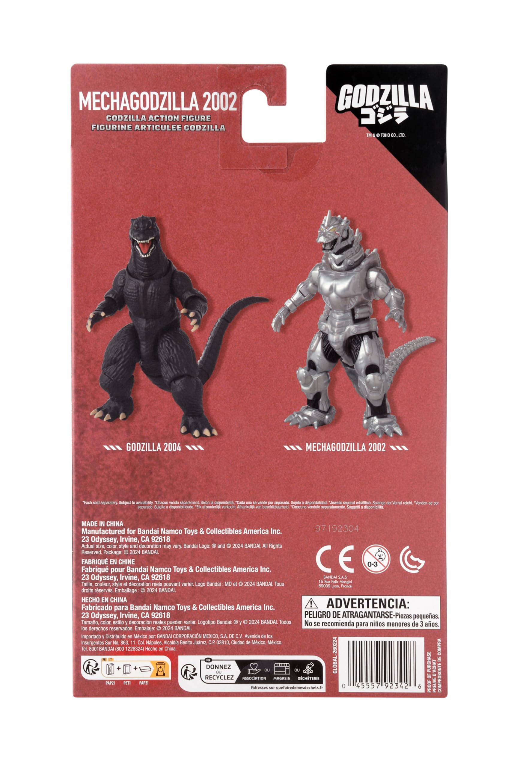 BANDAI Mecha Godzilla 2002 Action Figure - 6' (15.24cm) Scale PVC Collectible 5