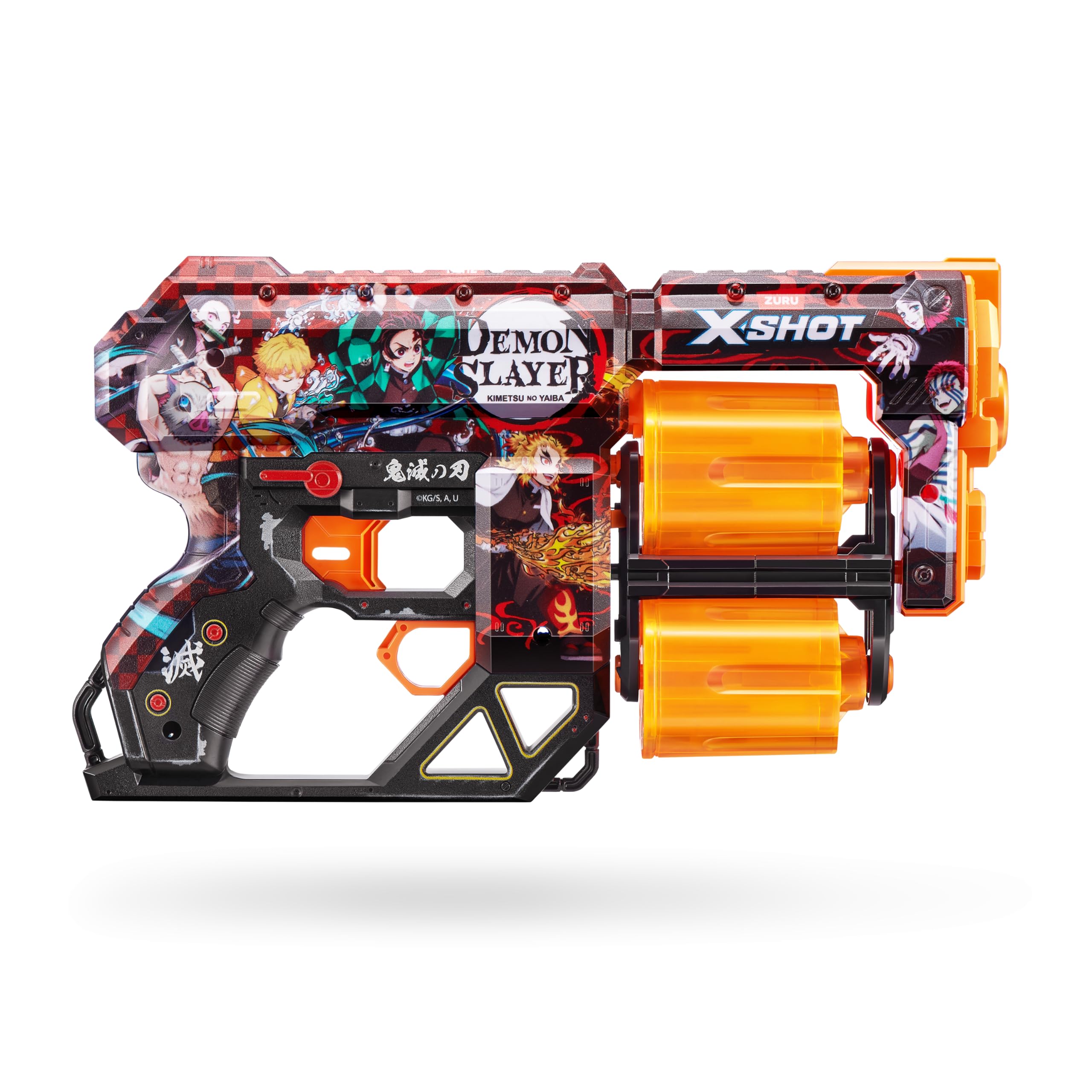 XSHOT Skins Dread Foam Blaster - Double Rotating Barrels, 12 Darts, 27m Range 8