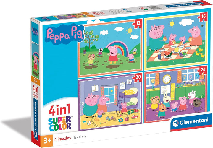 Clementoni Peppa Pig 4-in-1 Jigsaw Puzzle Set (21516)