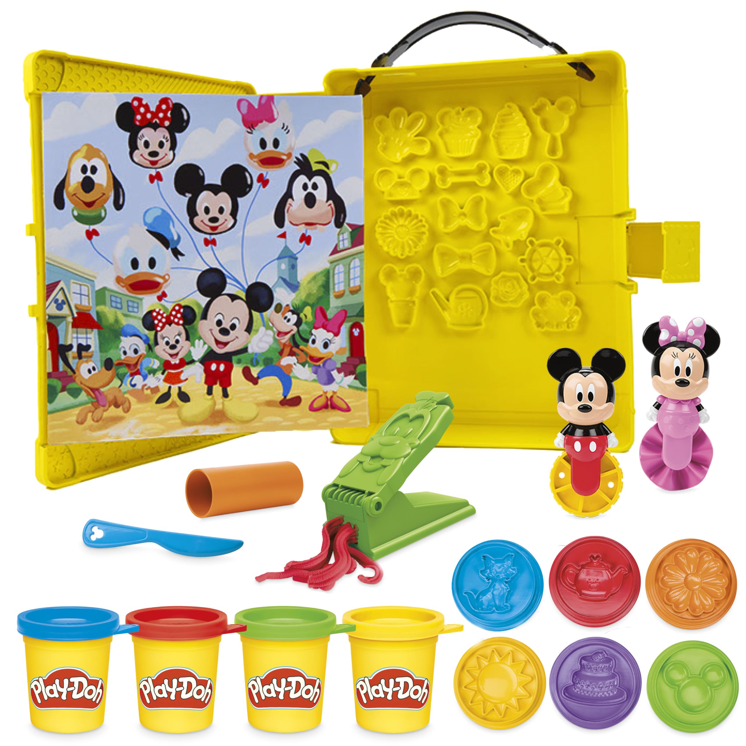 Play-Doh Disney Junior Shape a Story Playset | Ages 2+ | Includes 4 Cans Compound