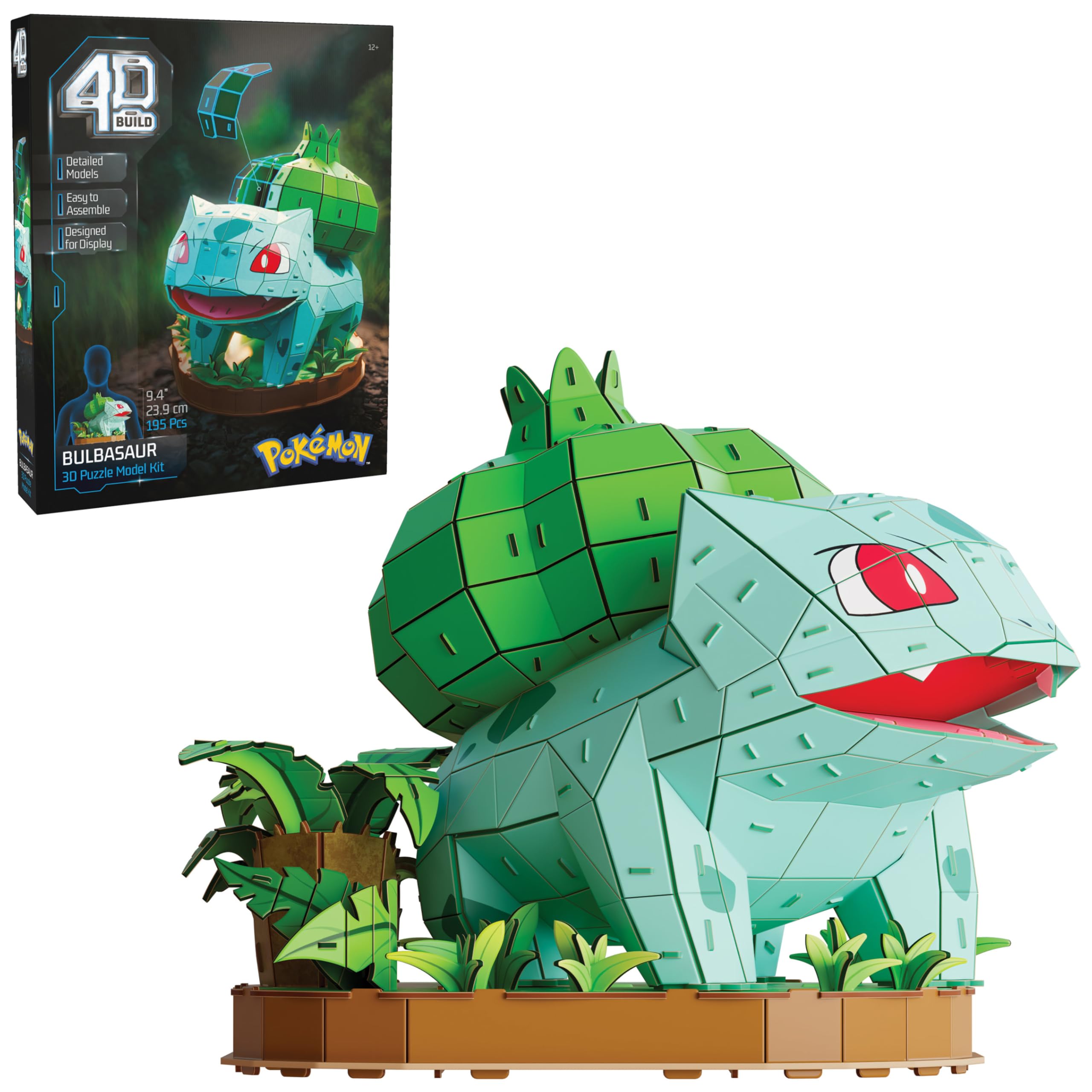4D Build Pokémon Bulbasaur 3D Model Kit - 195-Piece Puzzle for Ages 12+ 1