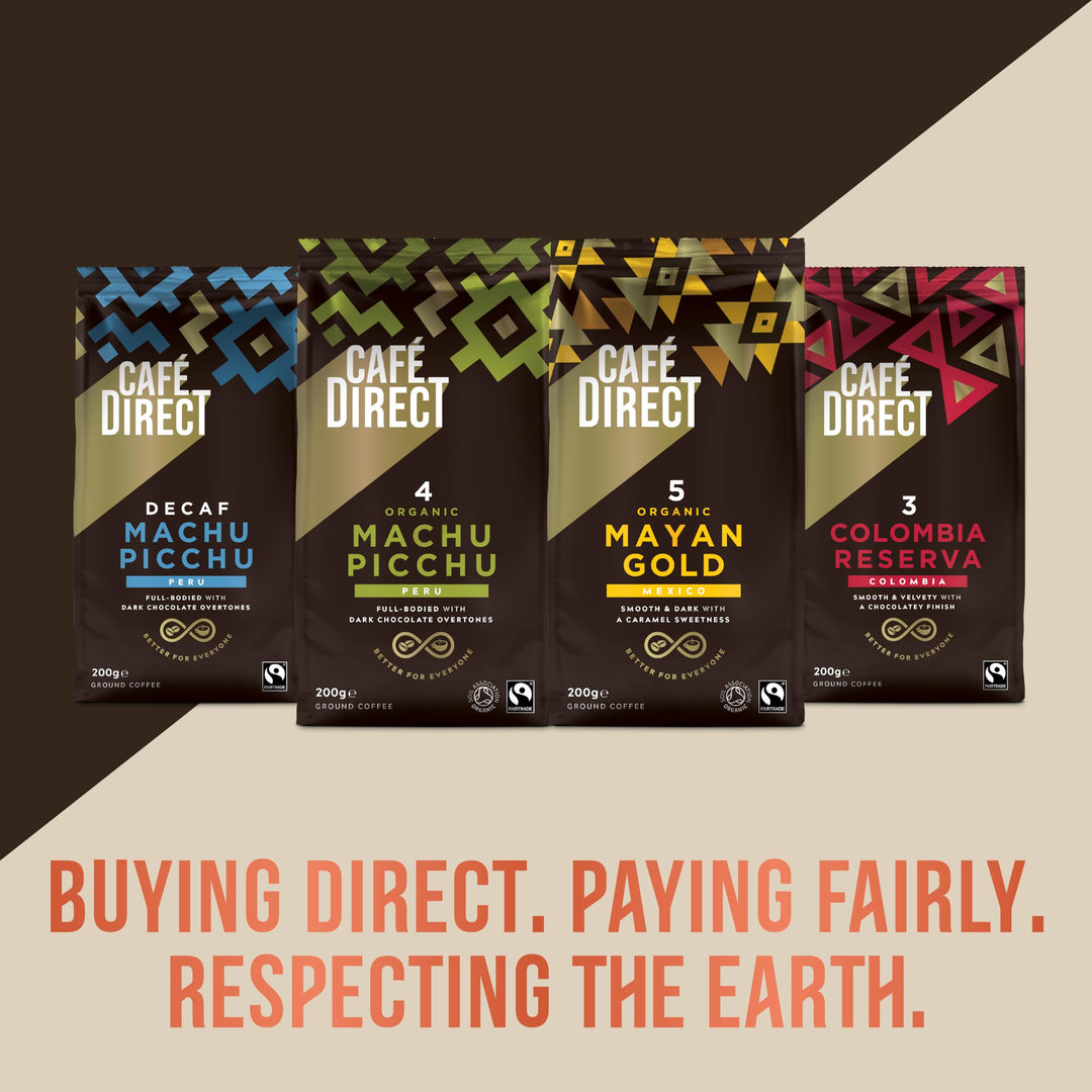 Cafédirect Decaf Machu Picchu Fairtrade Ground Coffee 200g
