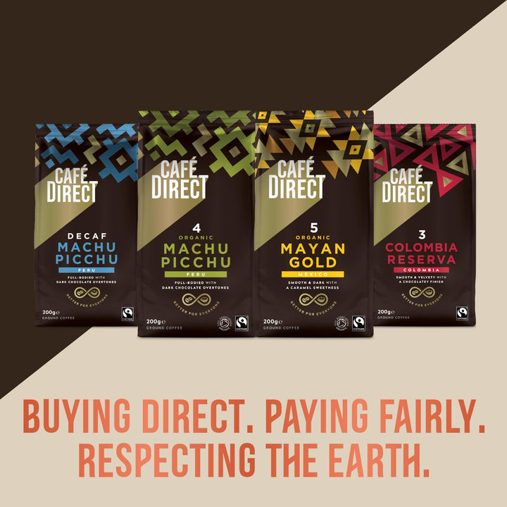 Cafédirect Decaf Machu Picchu Fairtrade Ground Coffee 200g
