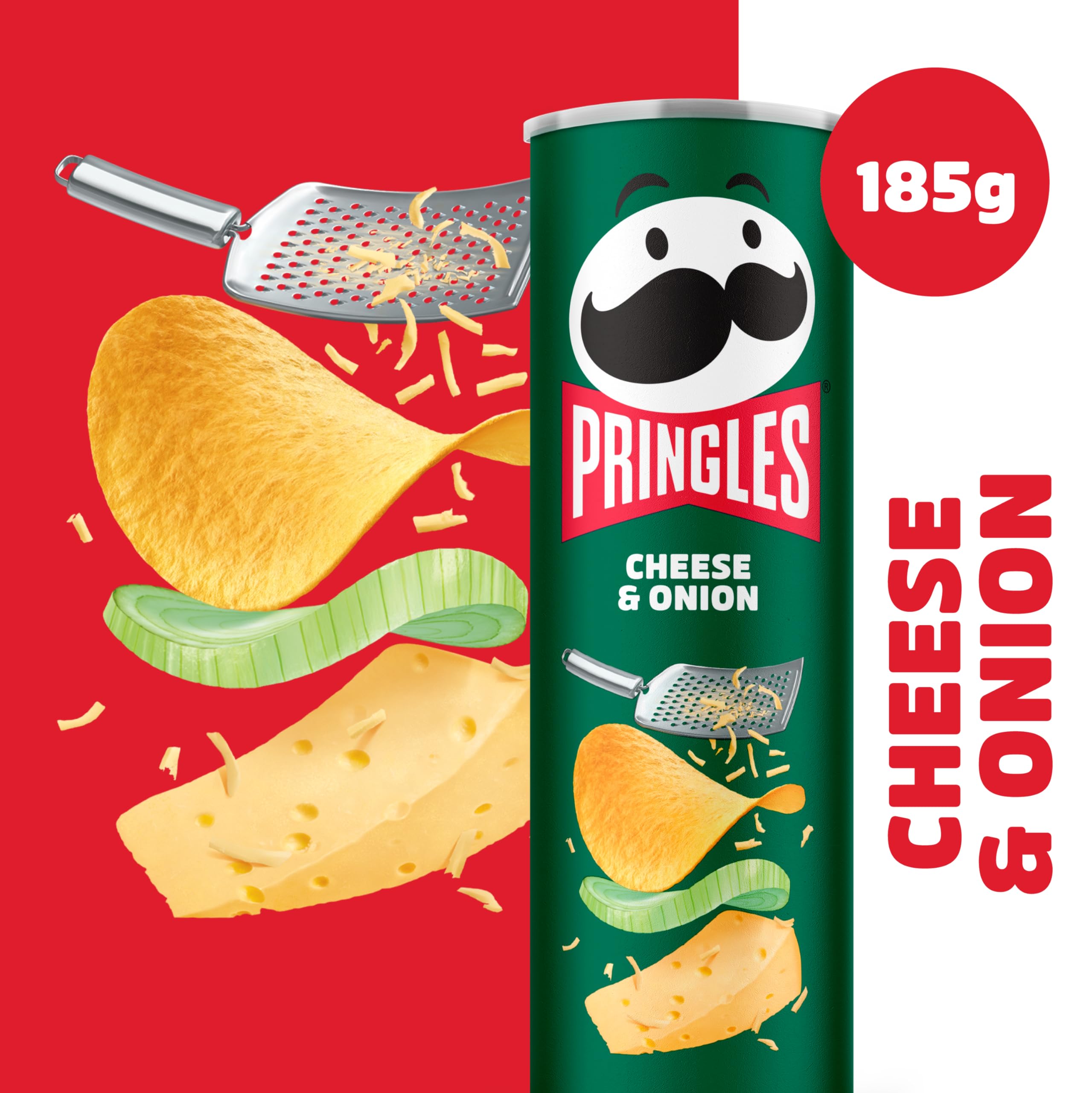 Pringles Cheese & Onion Sharing Crisps 185g (Pack of 4) 4