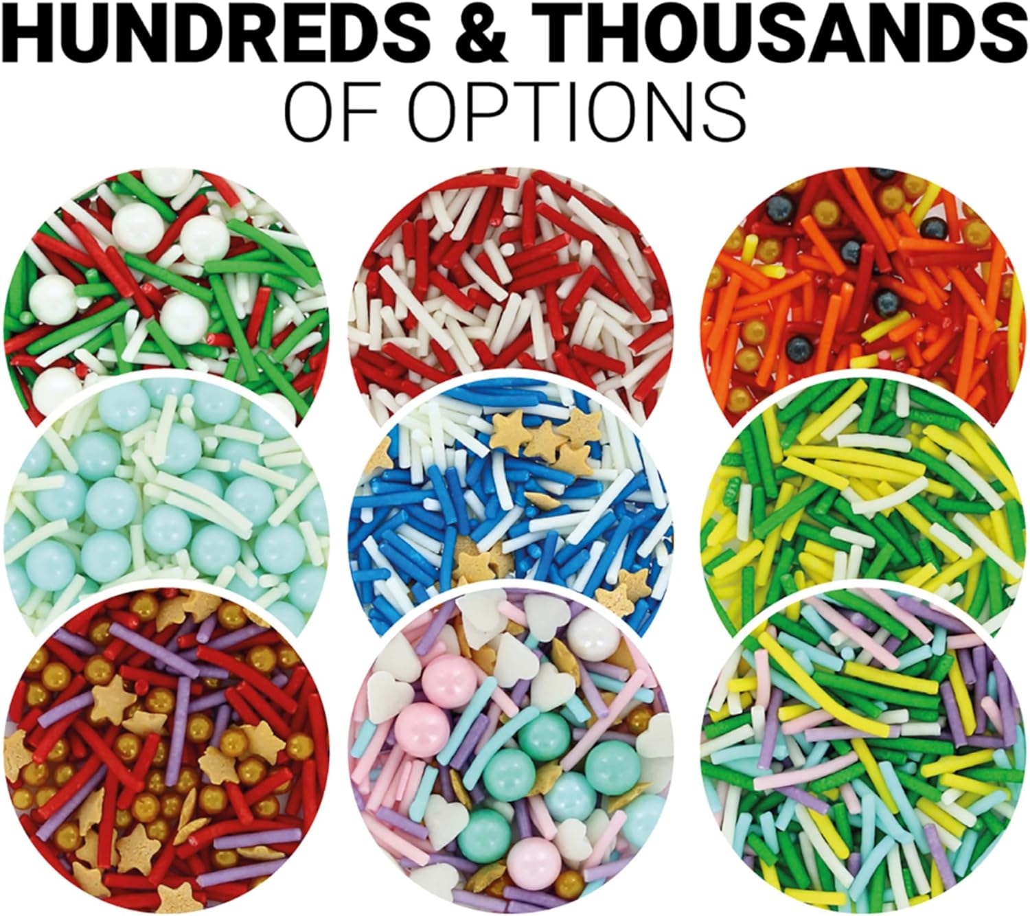 Culpitt Select Red Sugar Strands - Cake Sprinkle Decorations for Cakes, Cupcakes, Cookies, Ice Cream | 500g 6