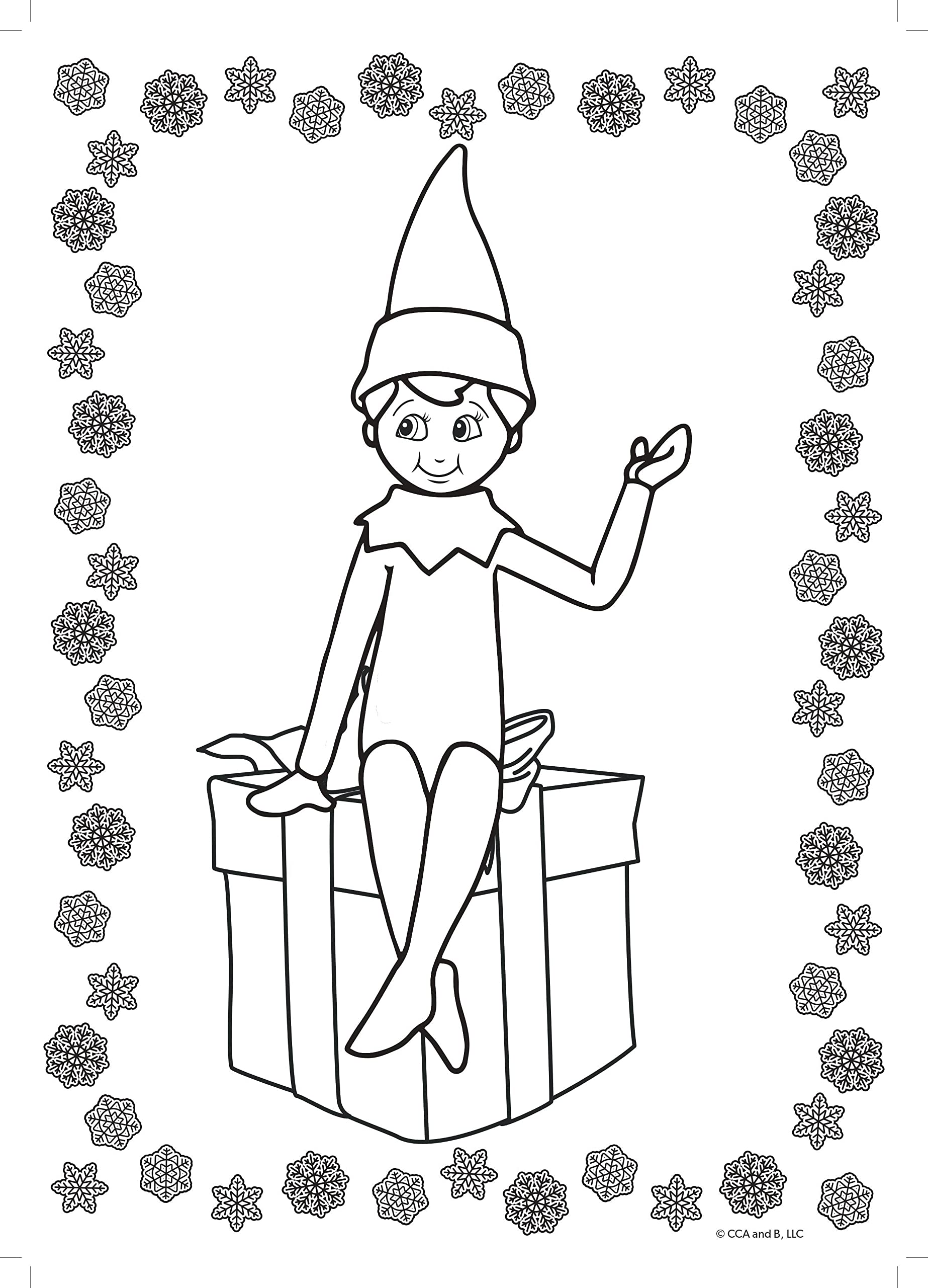 Elf on the Shelf Jumbo Colouring Book - 160 Pages of Christmas Activities for Kids 14