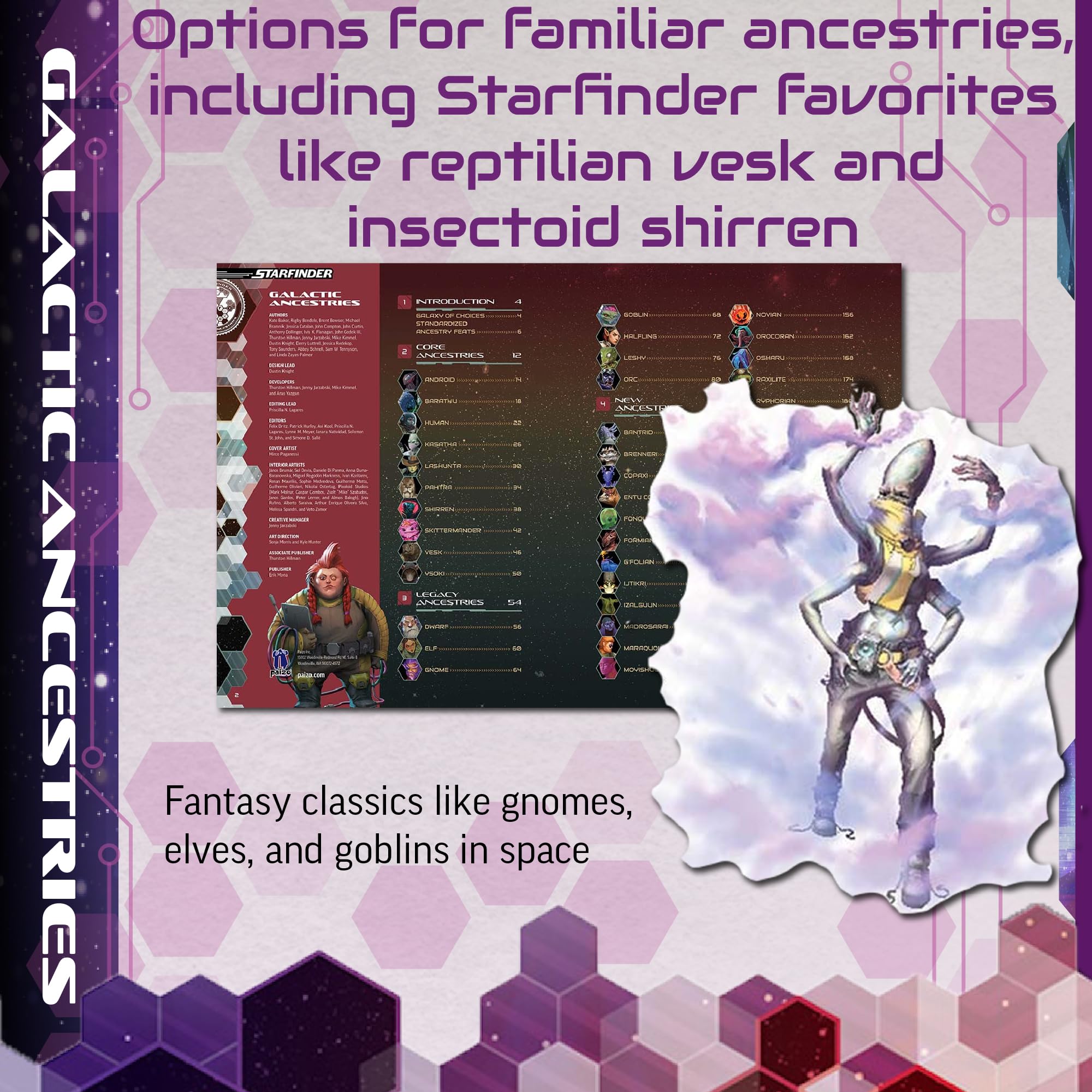 Starfinder Galactic Ancestries: Pocket Edition [Paperback] 6