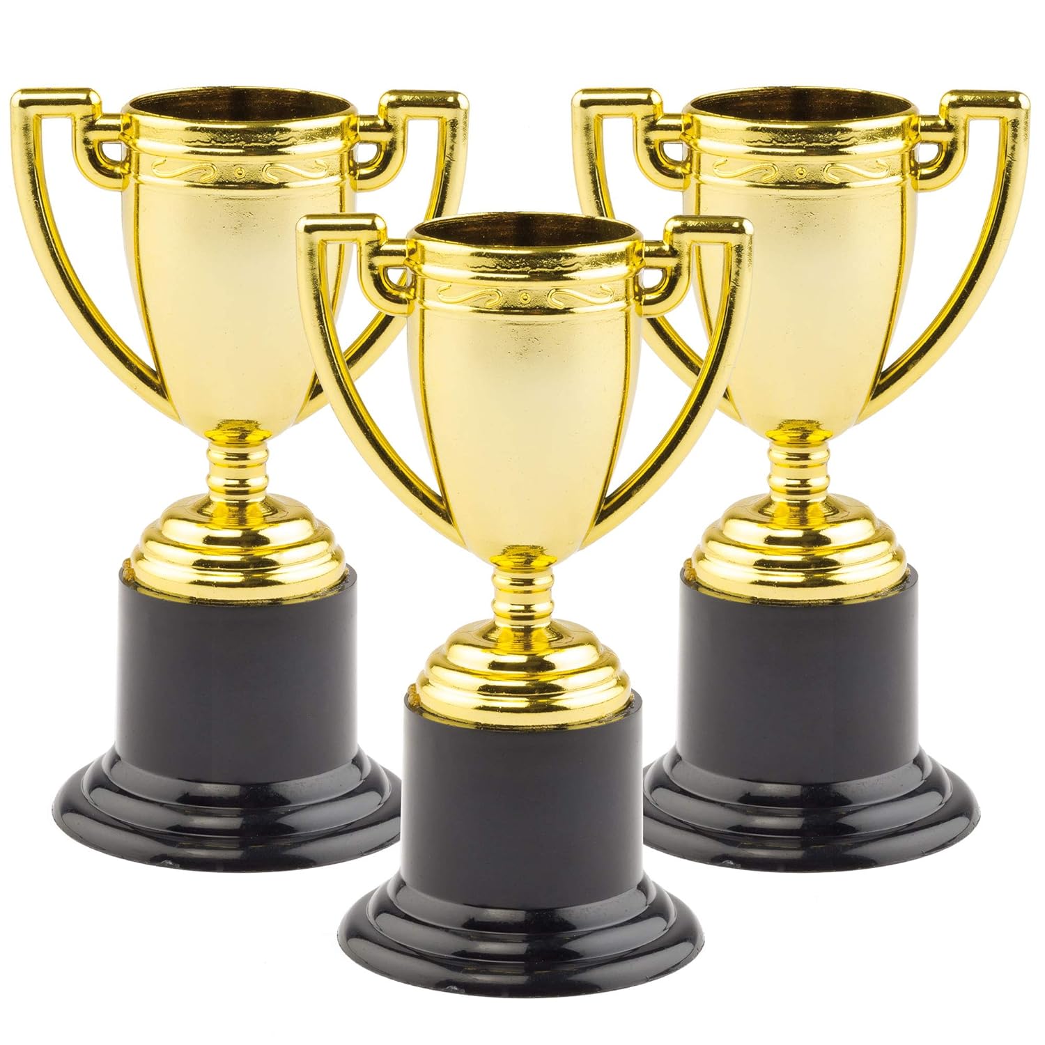 Baker Ross P670 Gold Trophies (Pack of 6) - Party Favors & Kids Rewards for Ages 3+ 1