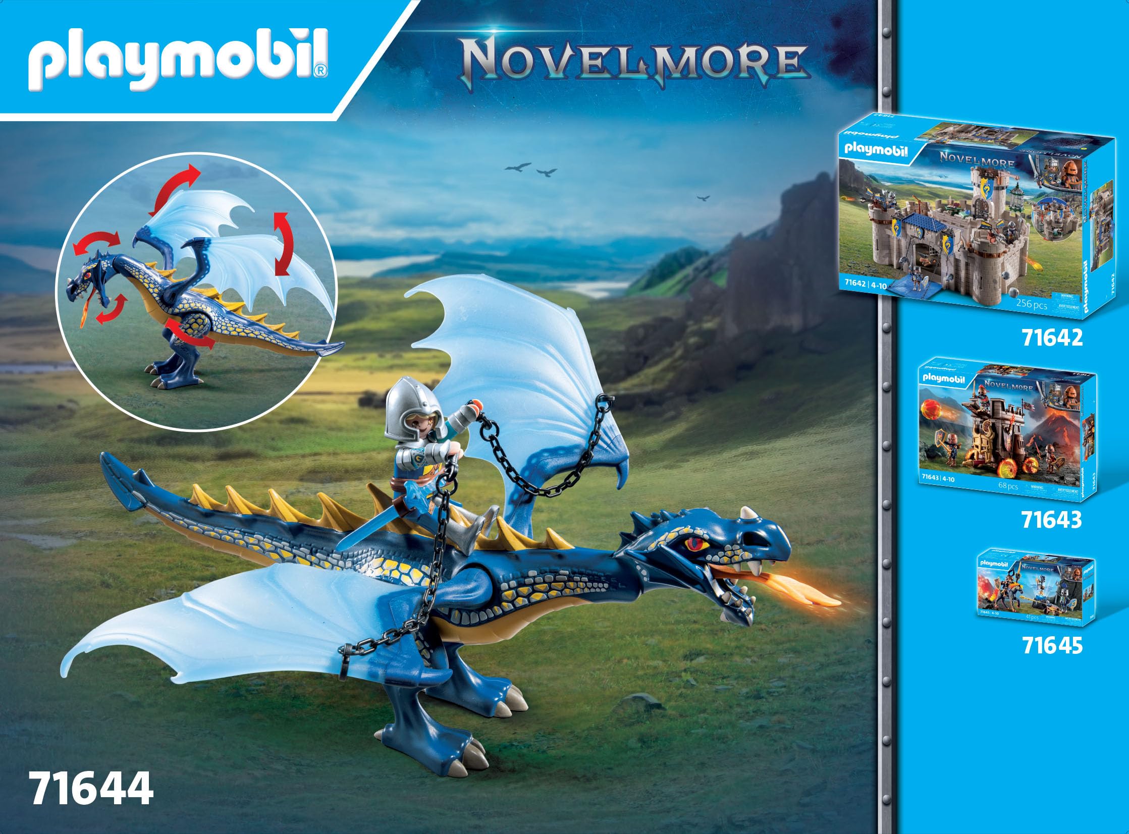 Playmobil 71644 Knights of Novelmore: Dragon Combat Playset - Medieval Castle Adventure with Knight and Dragon, Ages 4+ 3