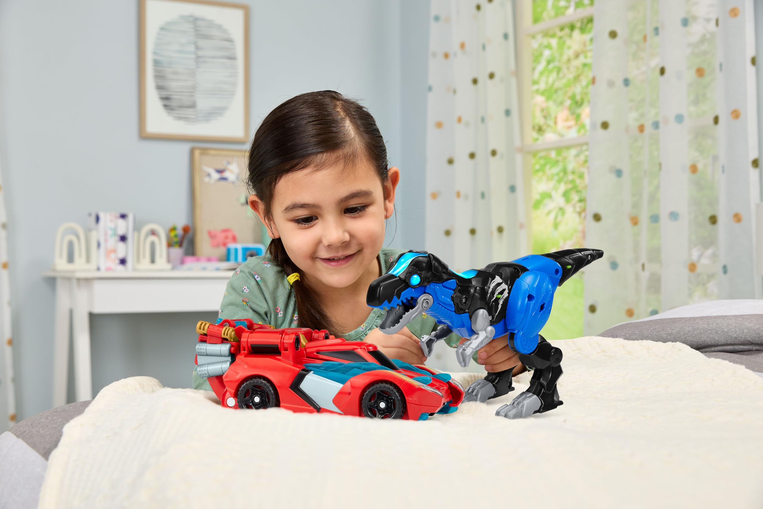 VTech Switch & Go Dinos Armour Up Dragon T-Rex - 2-in-1 Interactive Dinosaur Toy with Lights & Sounds 6