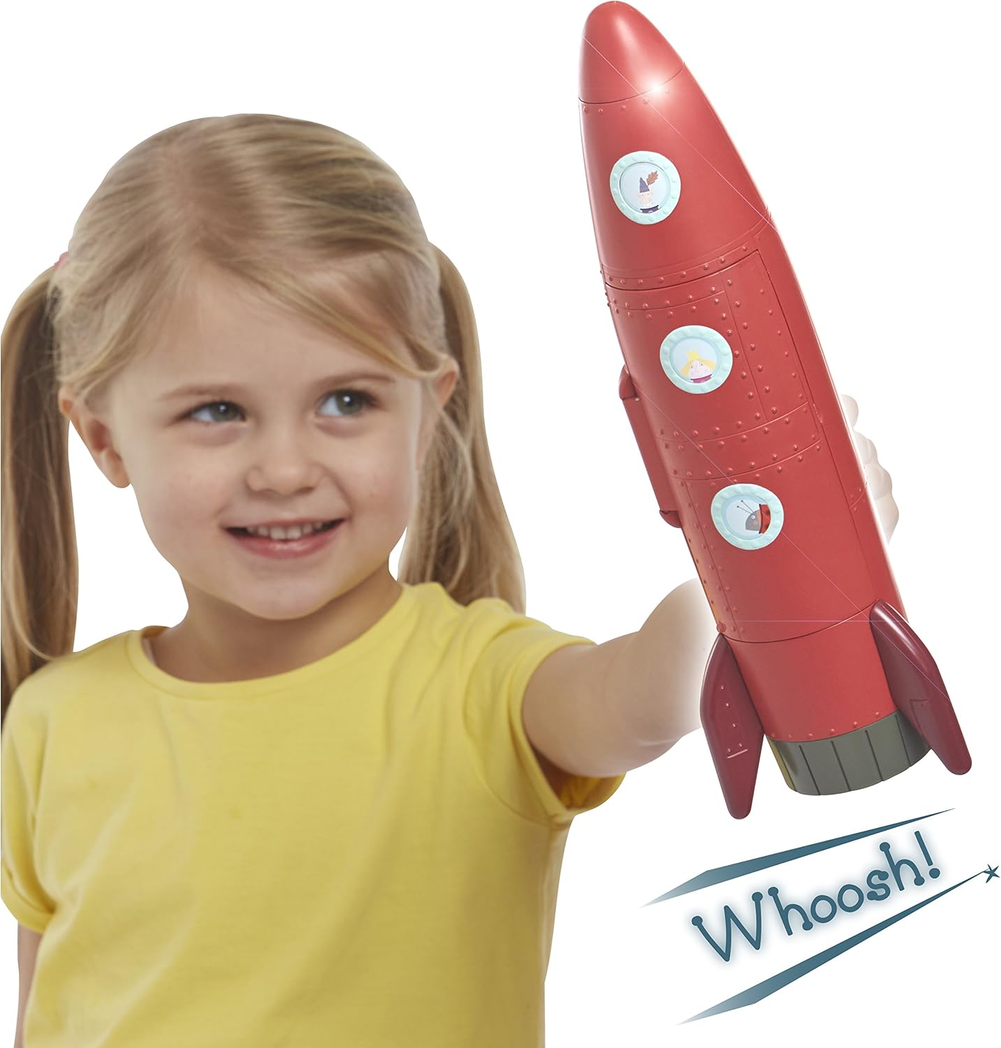 Ben & Holly 07713 Electronic Elf Rocket - Light-Up Vehicle with Sounds & Ben Elf Figure for Ages 3+ 6