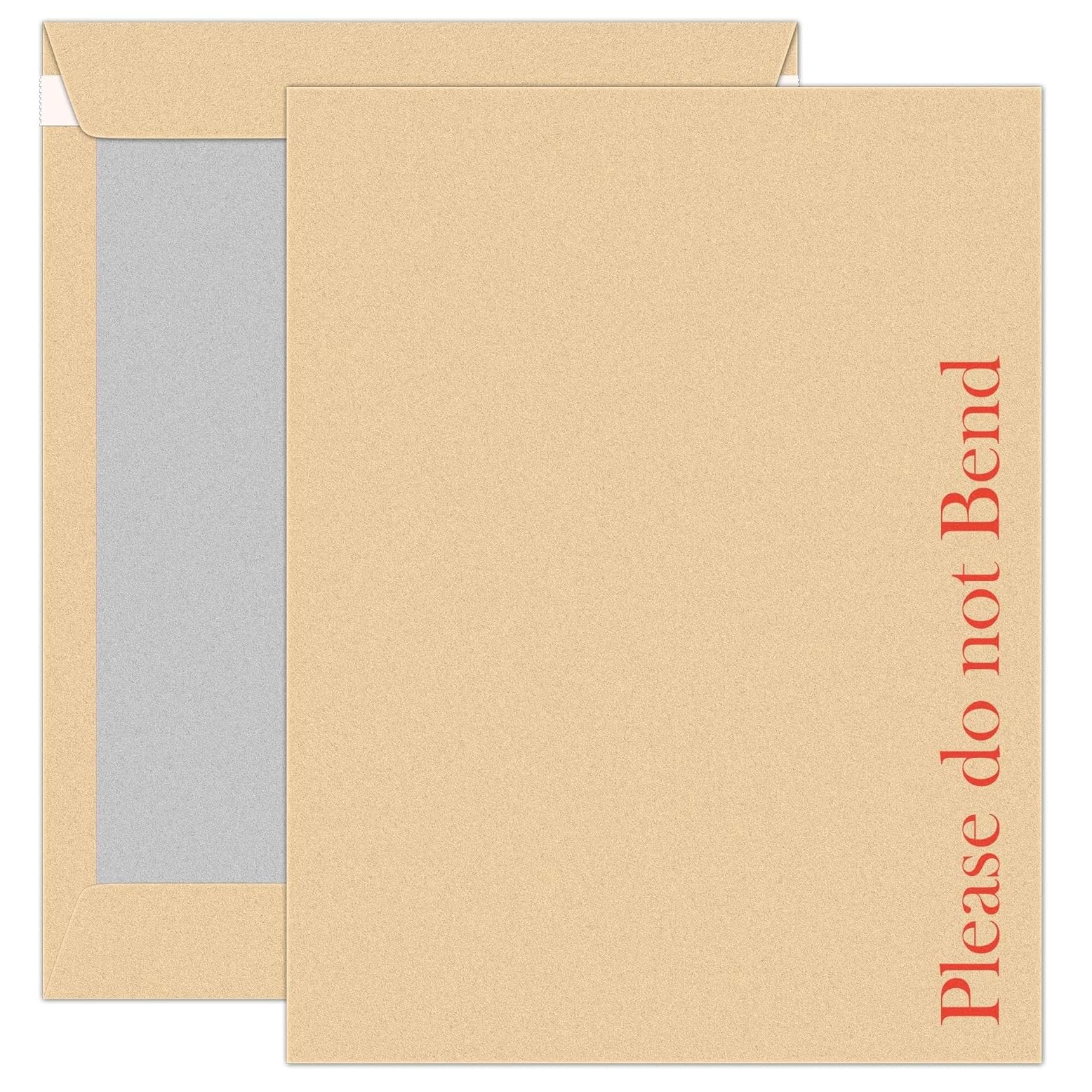 Postmaster Do Not Bend Envelopes A5 Hardback, Peel Seal | 10 Pack | PEFC Certified 1