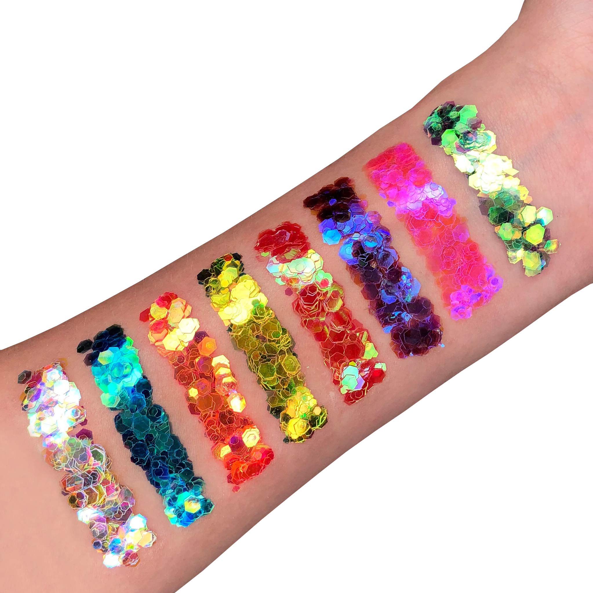 Moon Glitter Iridescent Chunky Glitter - Yellow, Cosmetic Grade, 3g