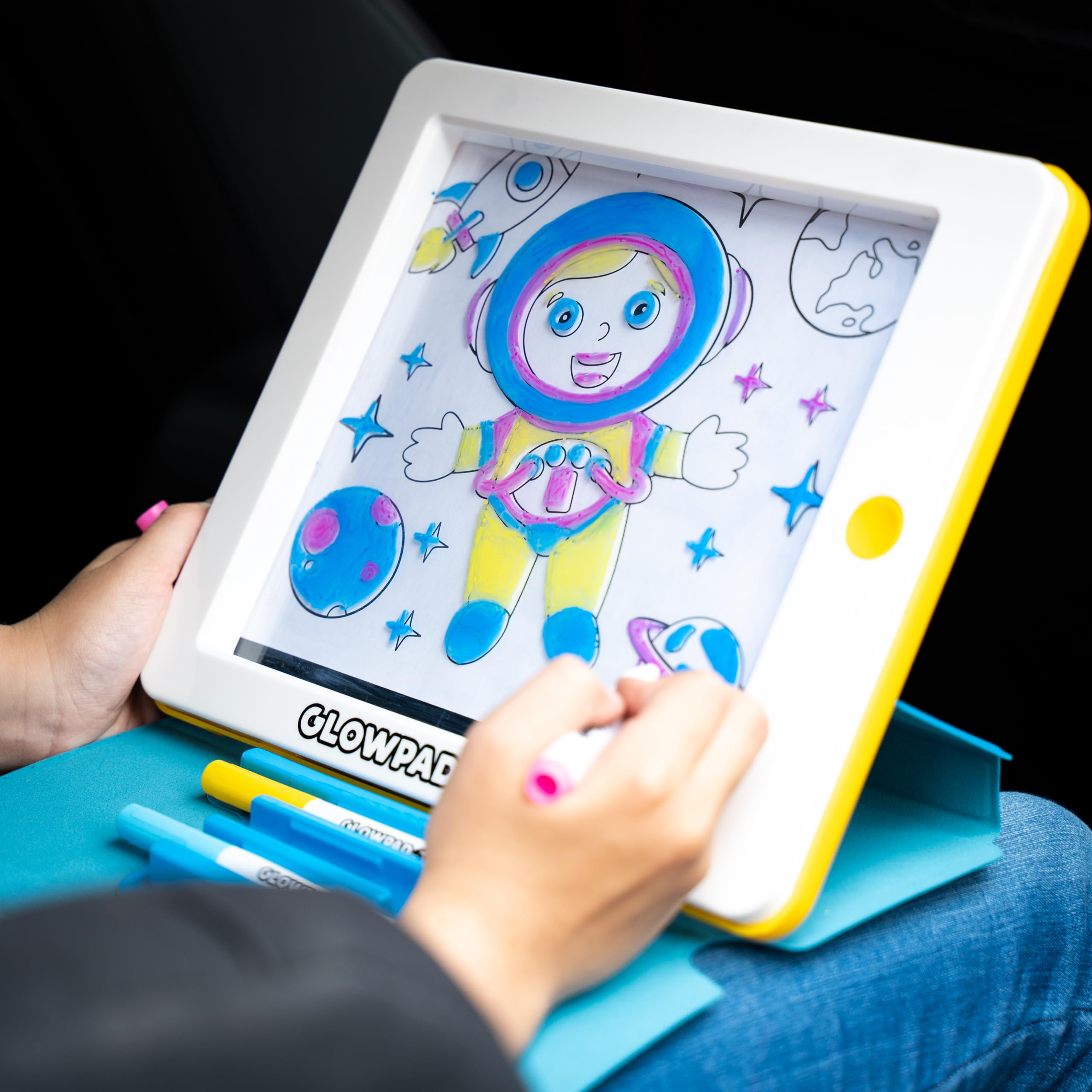 John Adams GLOWPAD 3-in-1 Studio - Light-Up Drawing & Tracing Pad for Kids 12